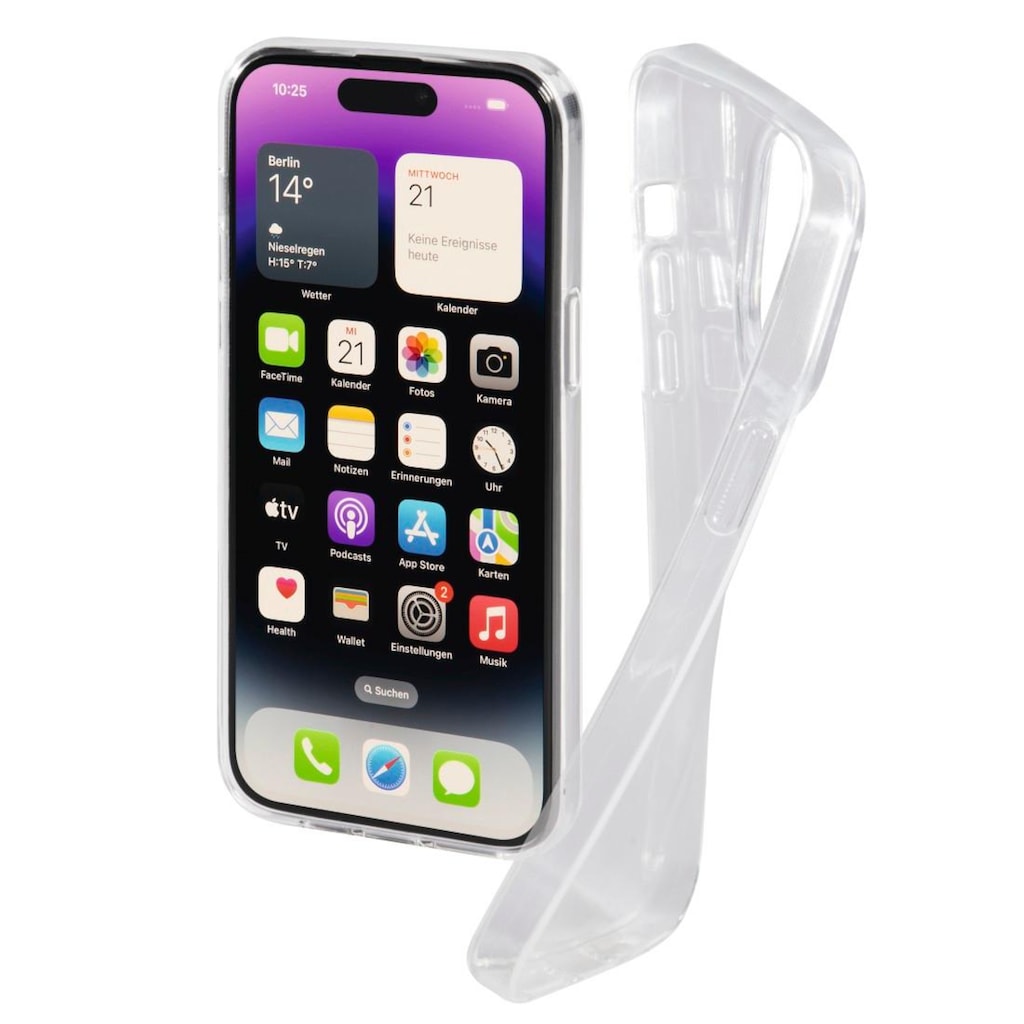 Hama Smartphone-Hülle »Cover "Crystal Clear" für Apple iPhone 14 Pro, Transparent«, iPhone 14 Pro