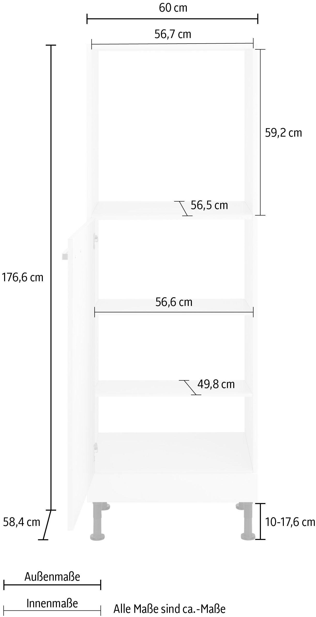 OPTIFIT Backofenumbauschrank »Parma«, Breite 60 cm auf Rechnung bestellen