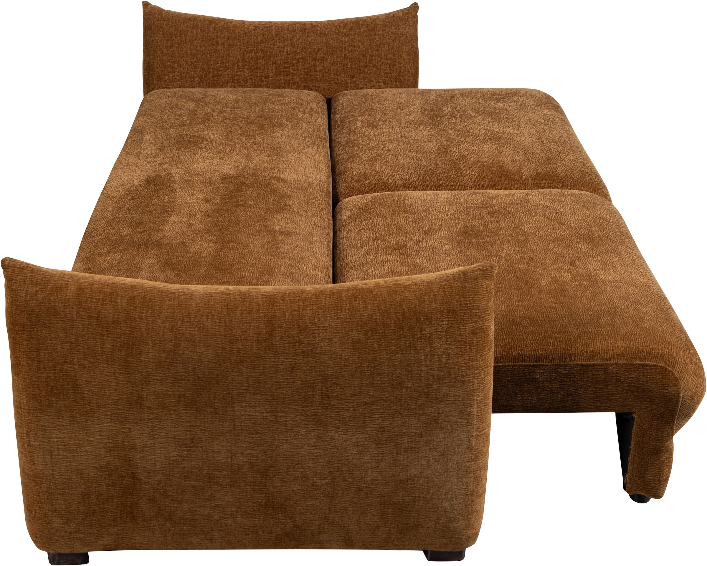 WOOOD Schlafsofa »Jonne Strukturbezug mit Schlaffunktion, H 92 x B 233 x T 105 cm« Tragkraft 220 kg, Sitzbreite 192 cm, Geringe Verschleißfestigkeit
