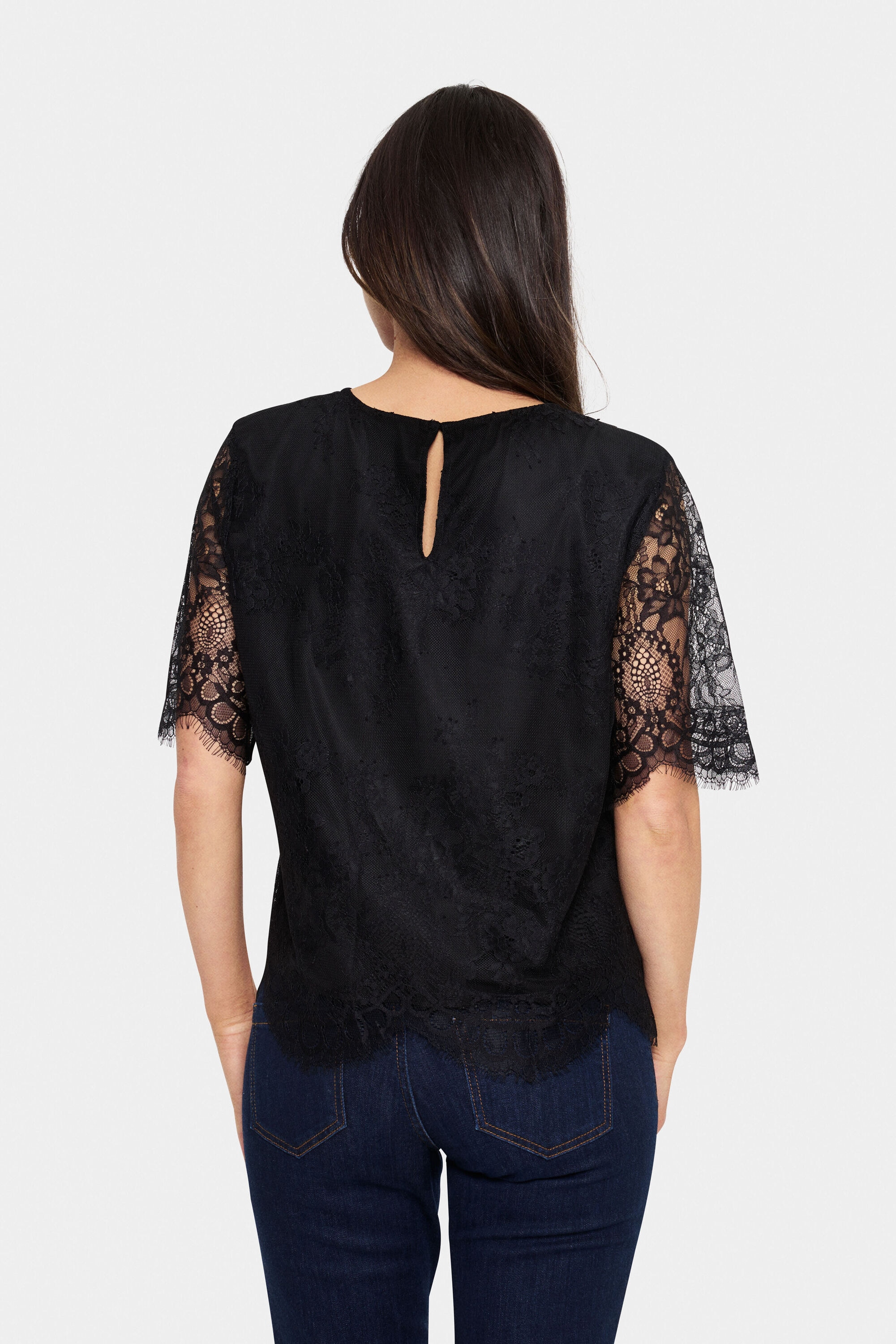 Saint Tropez Kurzarmbluse »Kurzarm-Bluse ZalviaSZ«