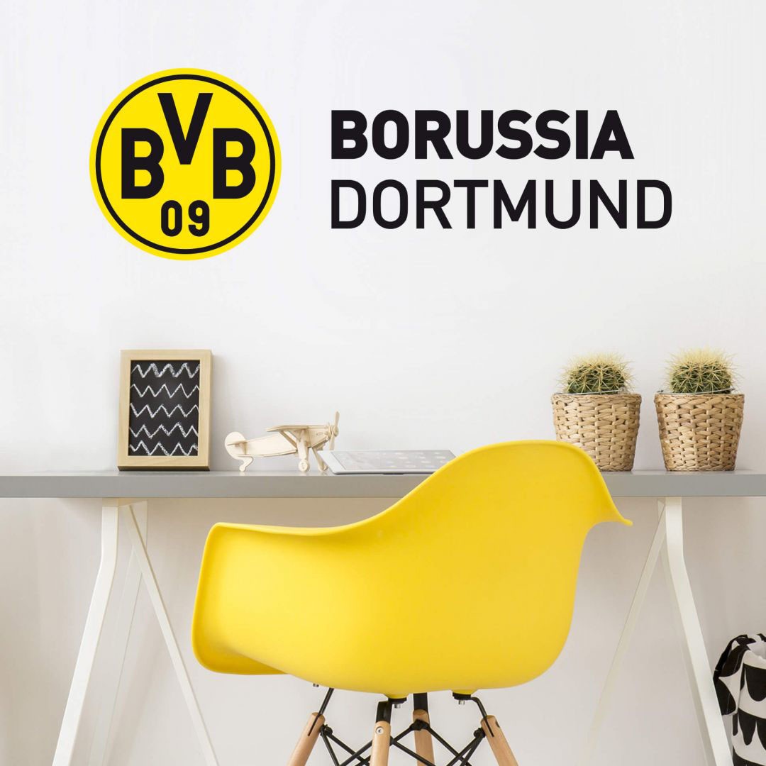Wall-Art Wandtattoo »BVB Borussia mit St.) Logo«, (1 auf Schriftzug kaufen Rechnung