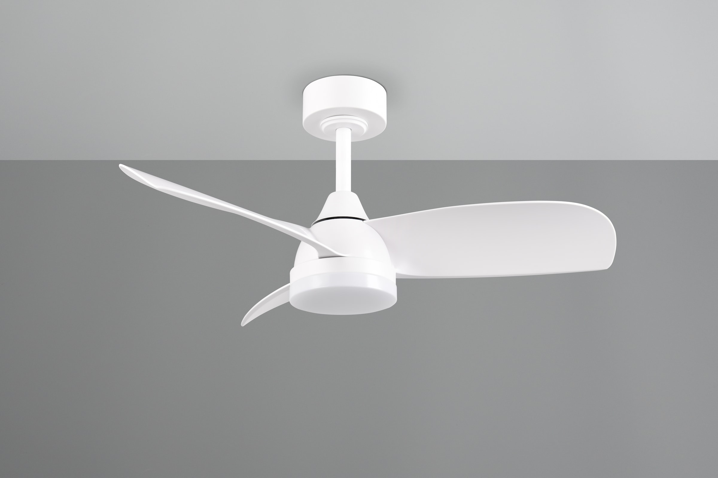 REALITY Leuchten LED Deckenleuchte »HELSINKI mit Ventilator, Deckenventilator mit Licht inkl Fernbedienung« LED-Board 1 Stk. warmweiß - kaltweiß 6 Geschwindigkeiten höhenverstellbar Vor-& Rücklauf dimmbar Nachtlicht
