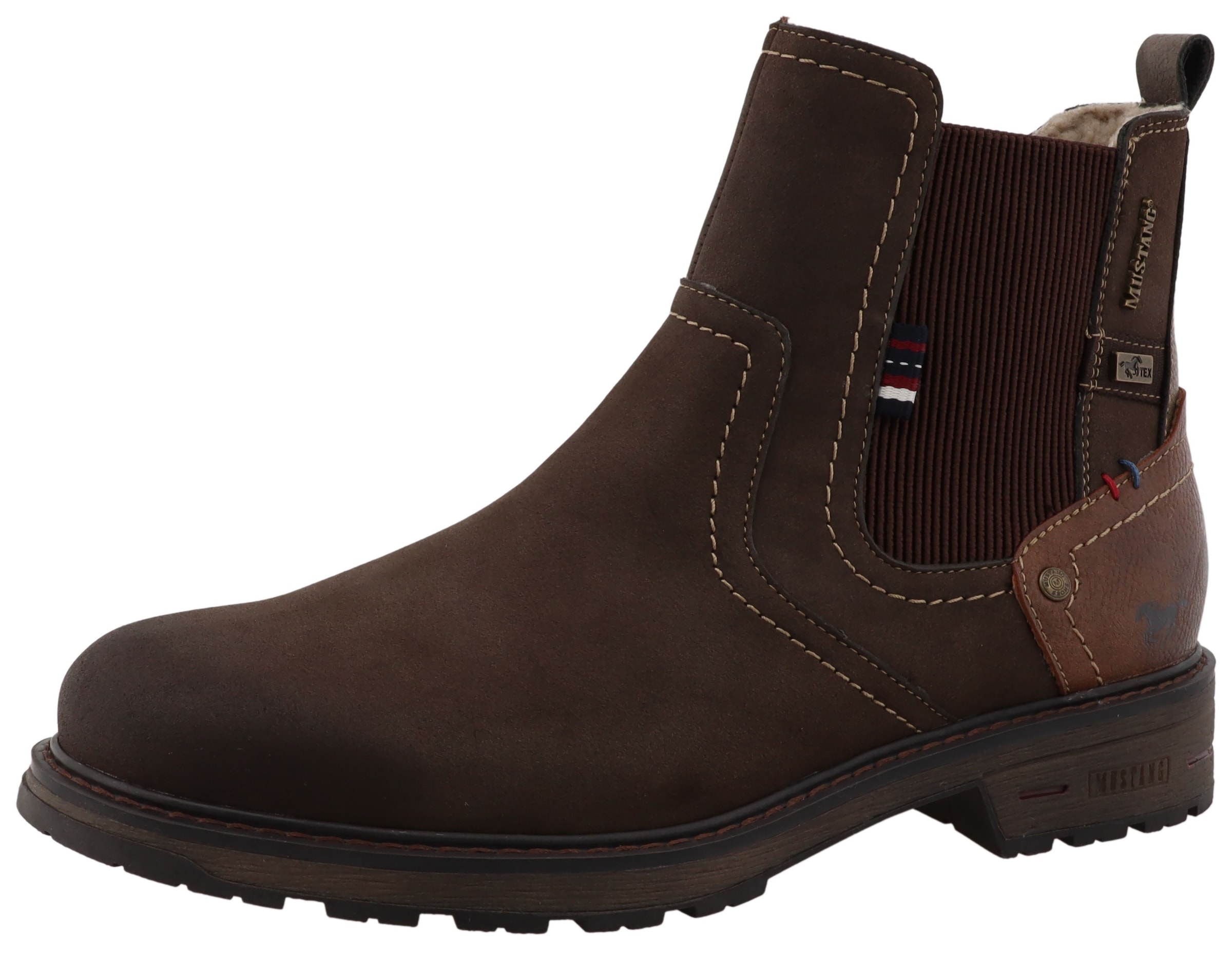 Mustang Shoes Chelseaboots »Marian«  Stiefelette, Boots mit Warmfutter