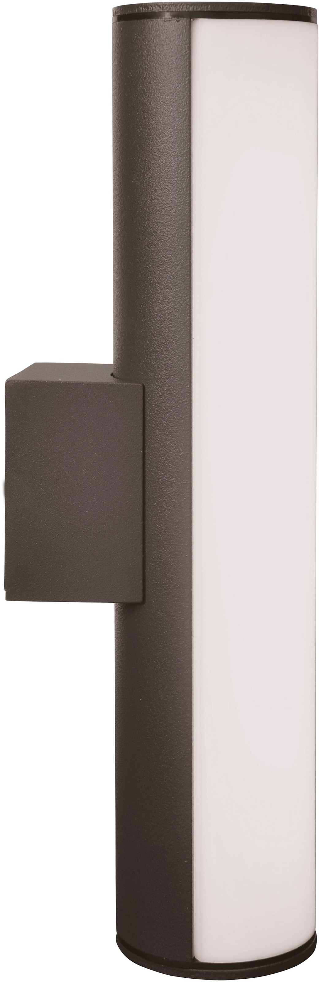 näve LED Außen-Wandleuchte »Flair«, 1 flammig, Aluminium dunkelgrau Länge 30cm IP54 warmweißes Licht