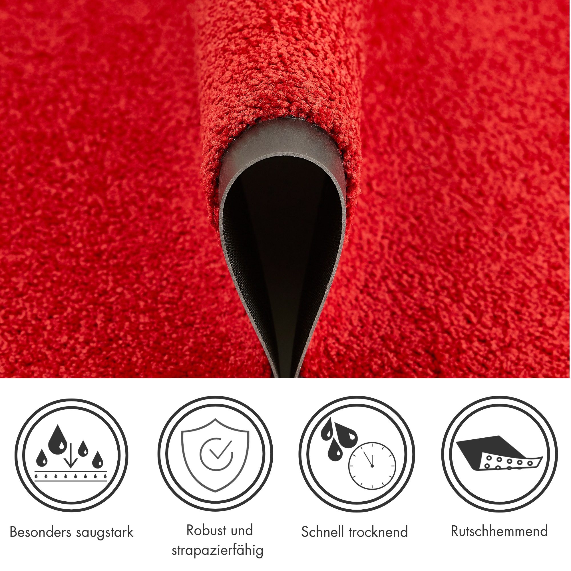 Andiamo Fußmatte »Verdi, Made in Netherlands« rechteckig 6 mm Höhe Schmutzfangmatte, Eingangsmatte, rutschfest, strapazierfähig