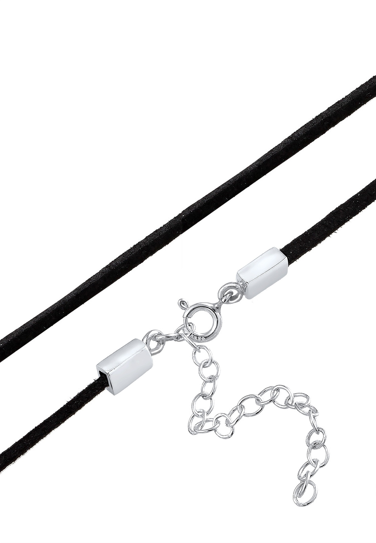Elli Choker »Halskette Choker mit Anhänger Edelweiss 925 Sterling Silber«