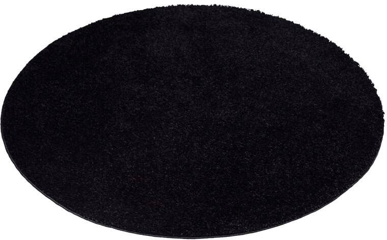 Carpet City Hochflor-Teppich »City Shaggy«, rund, 30 mm Höhe, Teppich Langflor, Uni, Shaggy, flauschig-weich