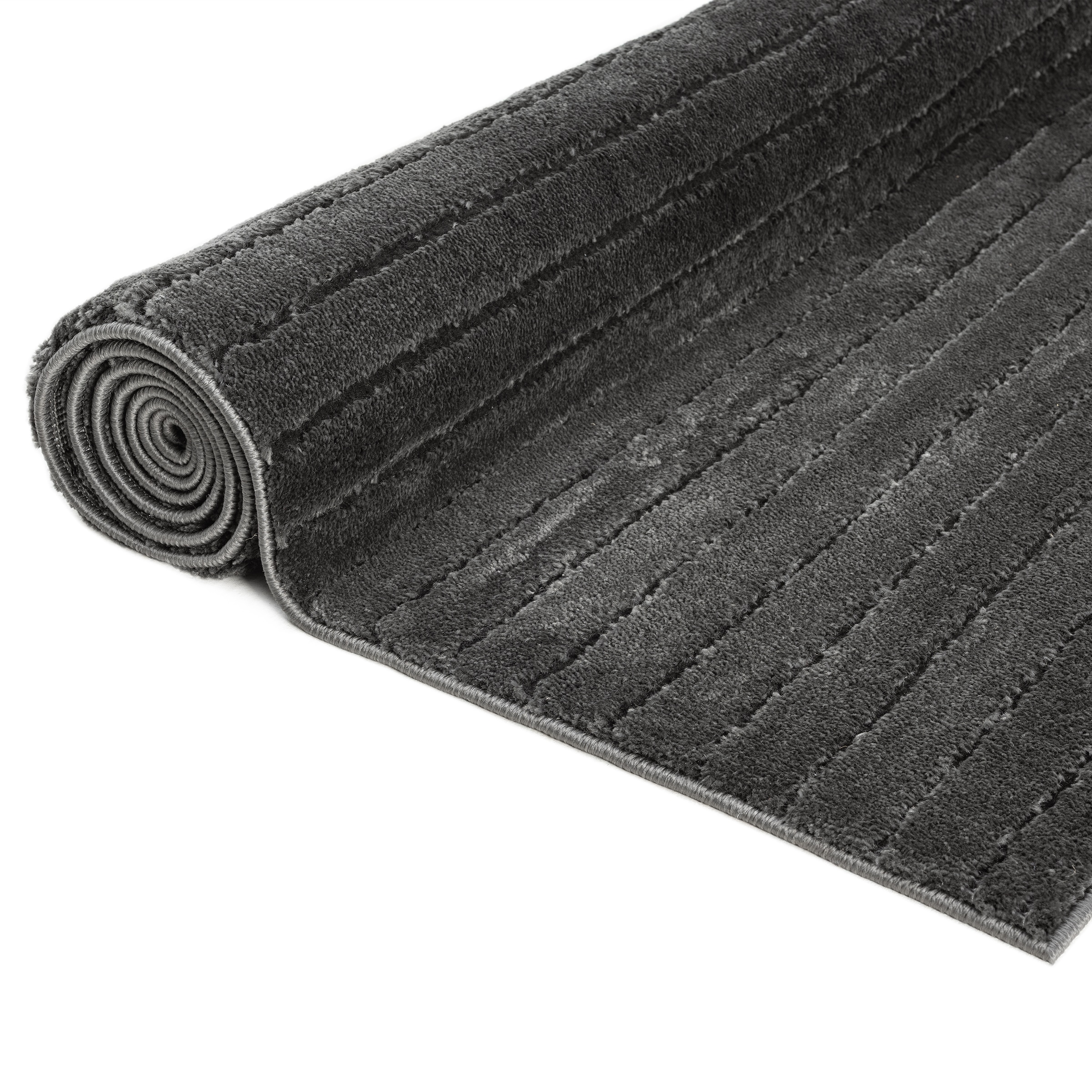 LeGer Home by Lena Gercke Teppich »Selma« rechteckig 19 mm Höhe Hoch-Tief-Struktur, Streifen Design, weich, Wohnzimmer, Schlafzimmer