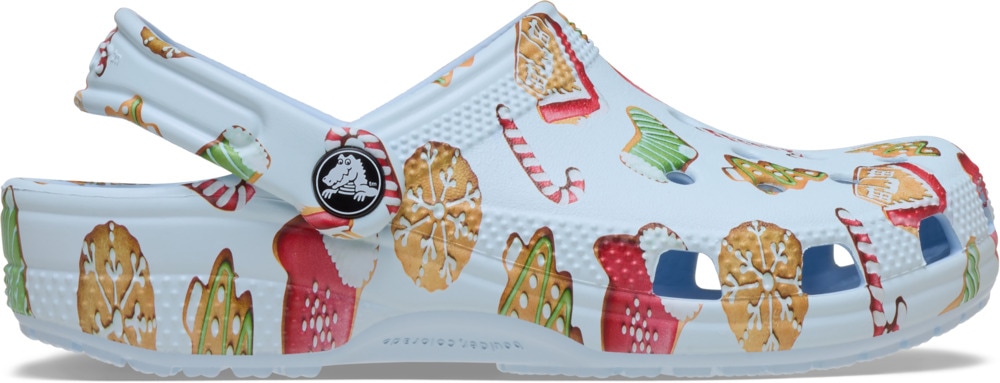 Crocs Clog »Classic Clog K«  Weihnachtsschuh, Hausschuh mit buntem Festive Print