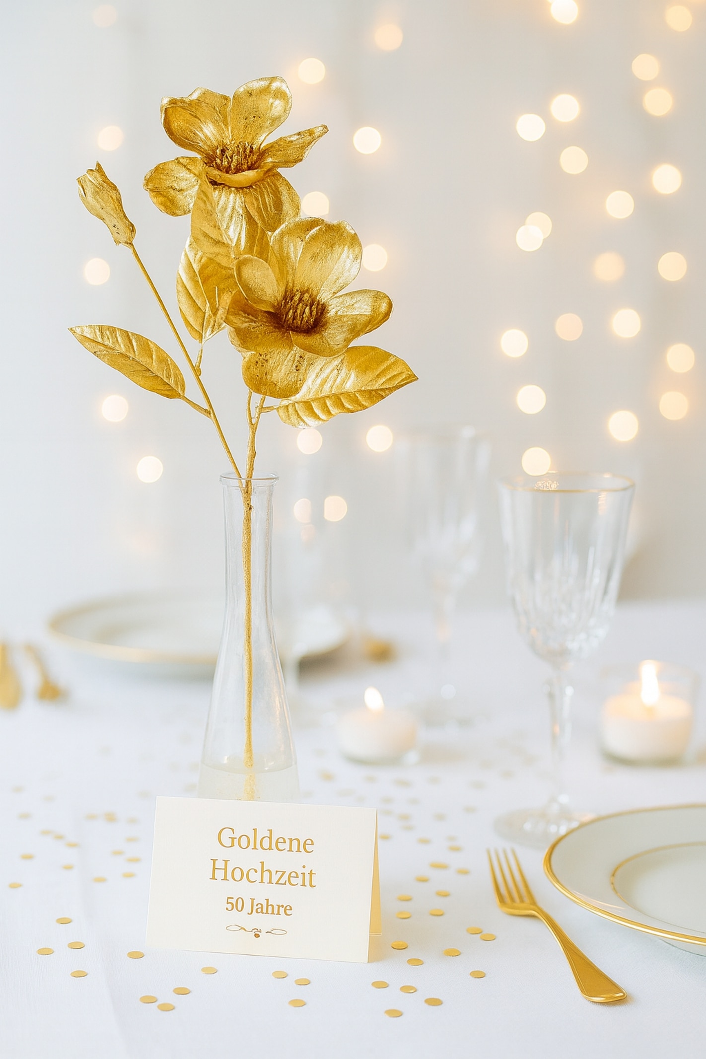 I.GE.A. Kunstzweig »Dekozweig mit Glitter« Künstlicher Tannenzweig mit Beeren und Blättern für Kranz Deko