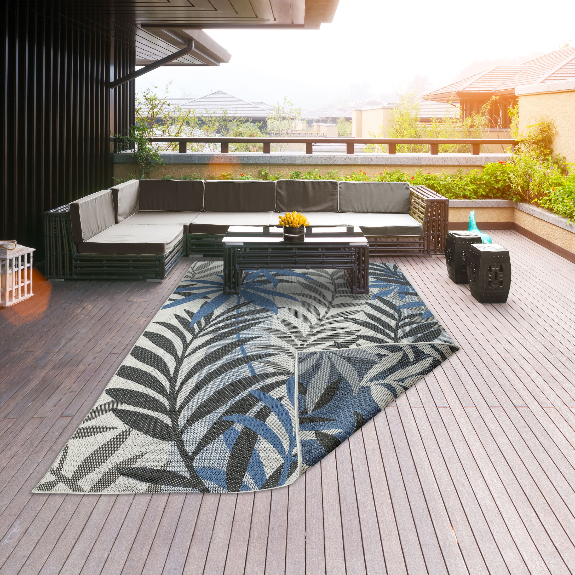 Guido Maria Kretschmer Home&Living Teppich »Jungel«, rechteckig, 5 mm Höhe,  In- und Outdoor geeignet,