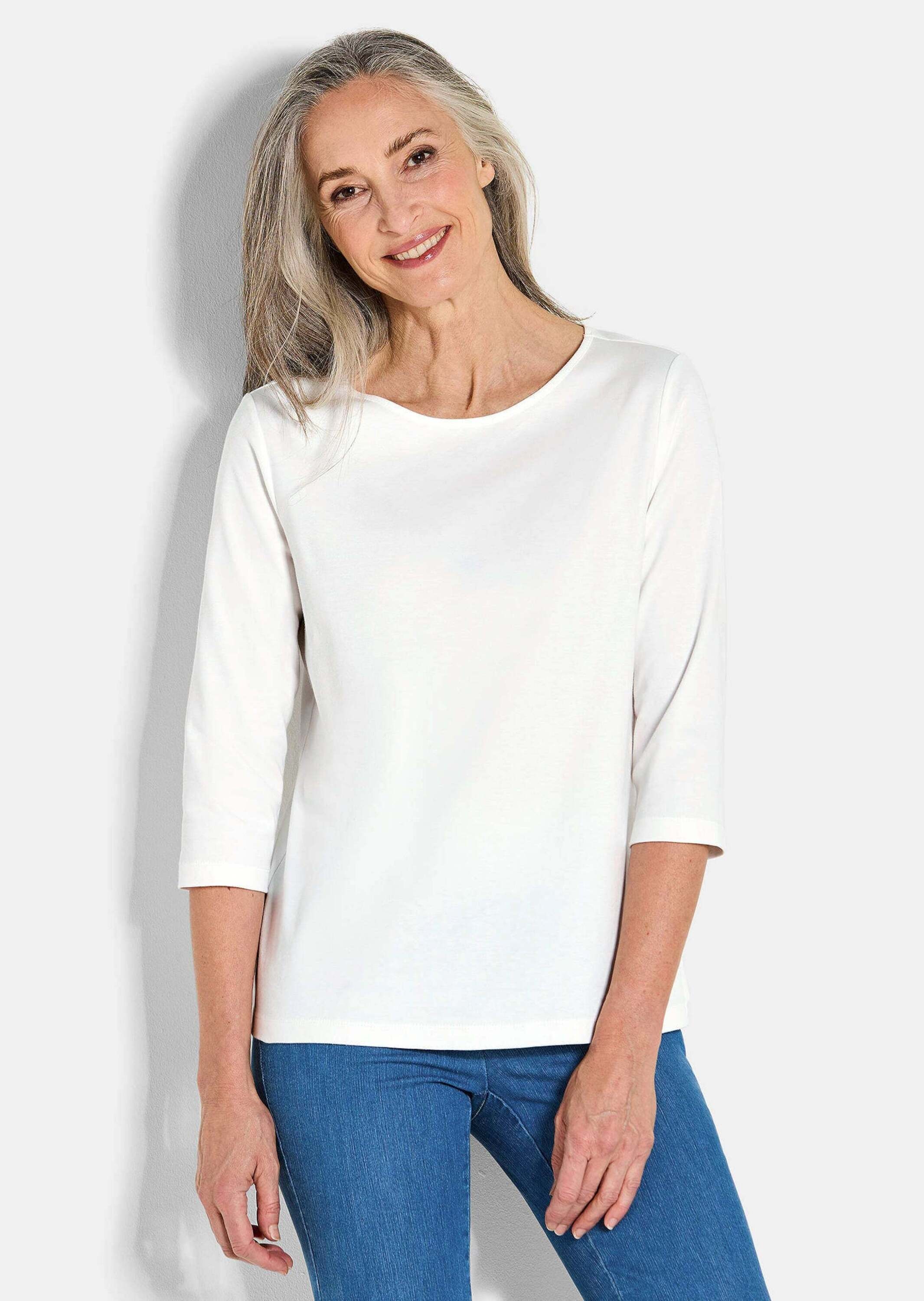GOLDNER Kurzarmshirt »Basic-Shirt aus Interlock-Jersey«