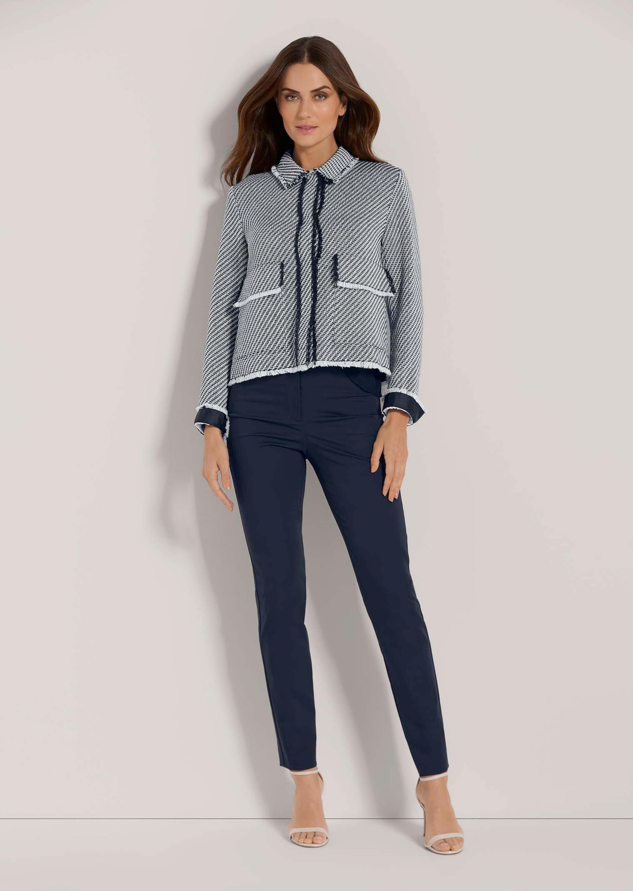 MADELEINE Kurzblazer »Blazer Kurzblazer mit Fransen«