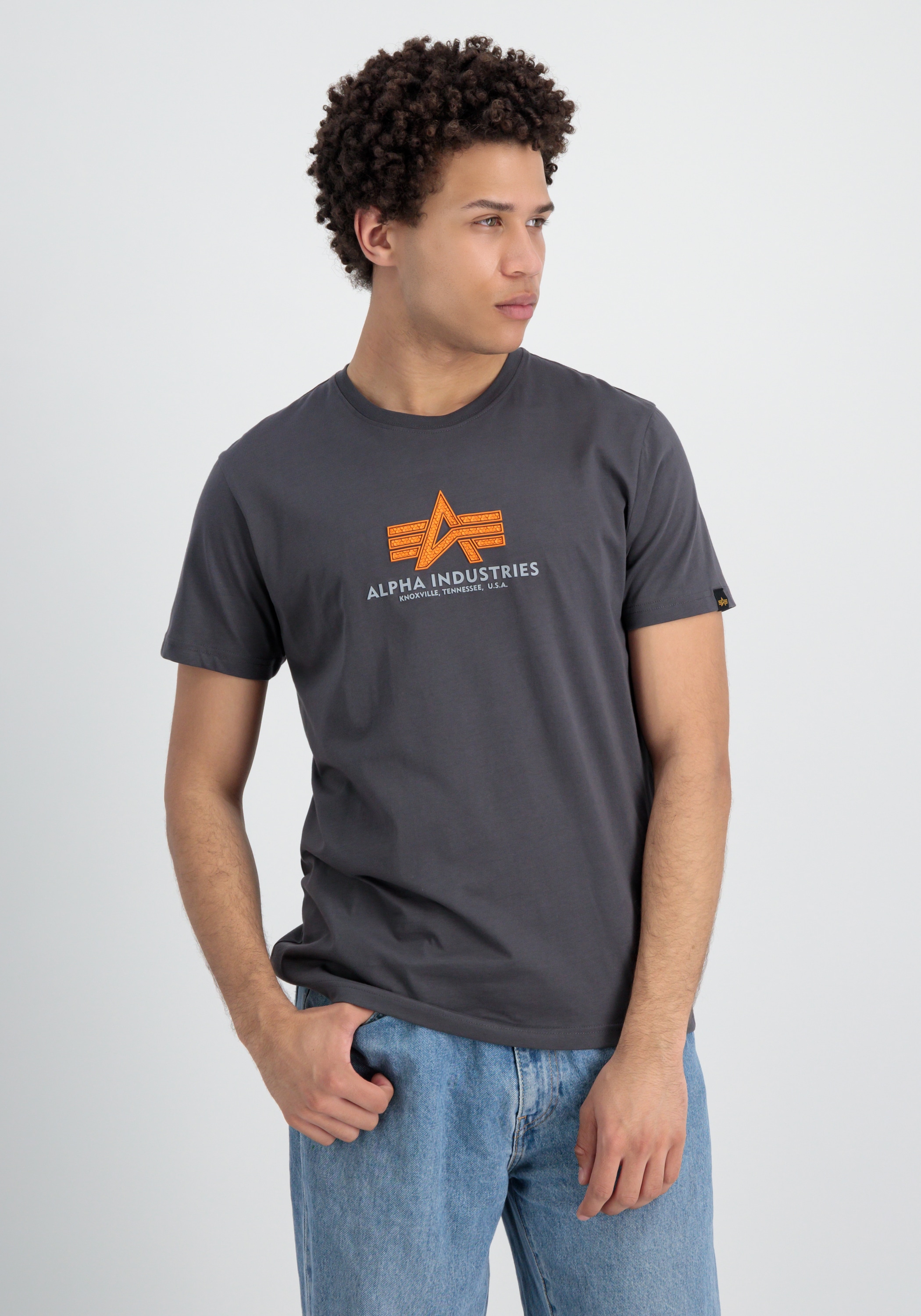 Alpha Industries T-Shirt »Alpha Industries Men - T-Shirts Basic T-Shirt BL Rubber«
