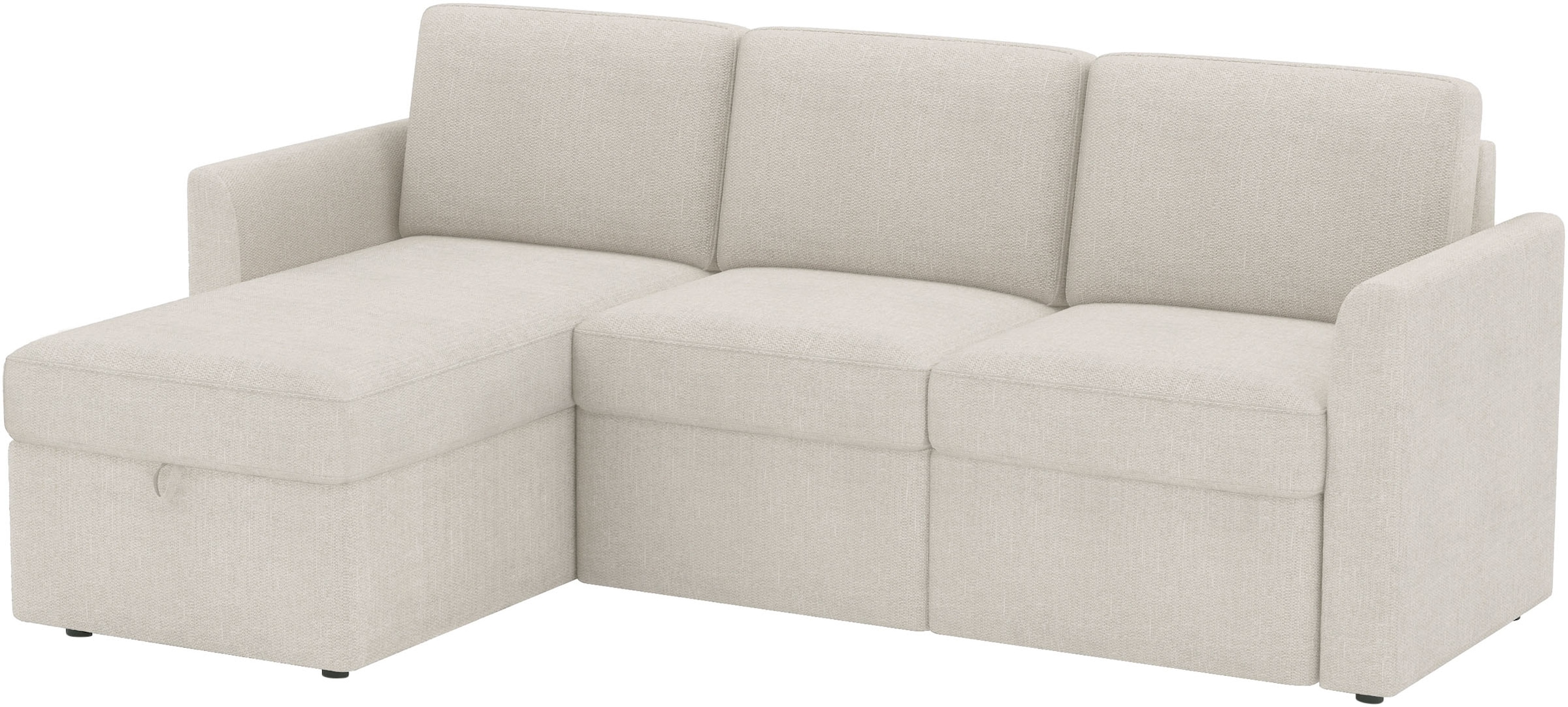 Dorel Home Ecksofa »NORDHUS, L-Form, 200 cm, Recamiere rechts/links montierbar« mit Stauraum, feiner Webstoff-Bezug