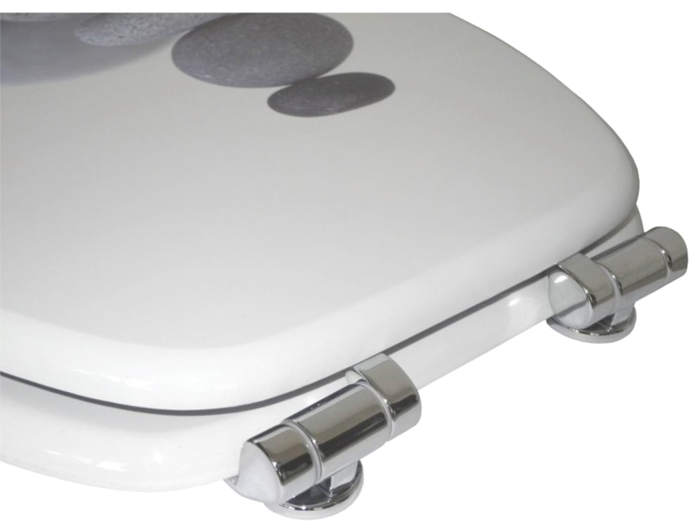 Sanilo Badaccessoire-Set »Energy Stones«, (Komplett-Set, 3 tlg.), bestehend aus WC-Sitz, Badteppich und Waschbeckenstöpsel