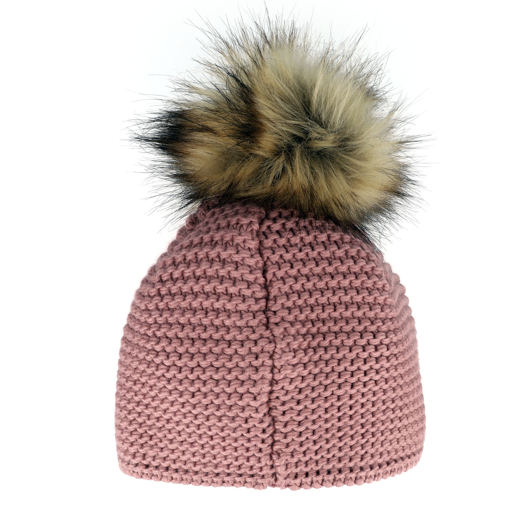 CAPO Bommelmütze Grobstrick, unifarben, gefüttert