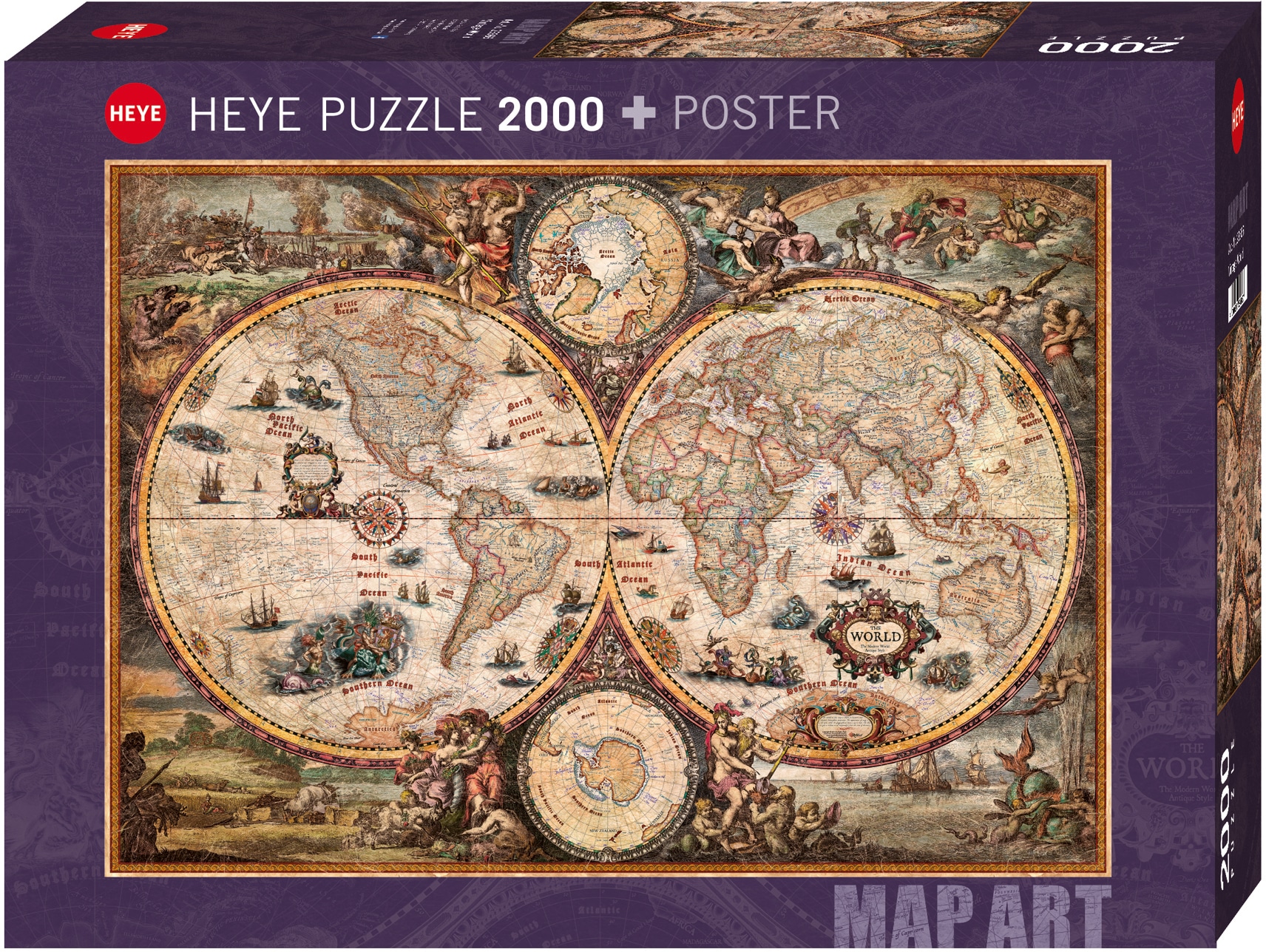 Puzzle »Vintage World«, Made in Europe