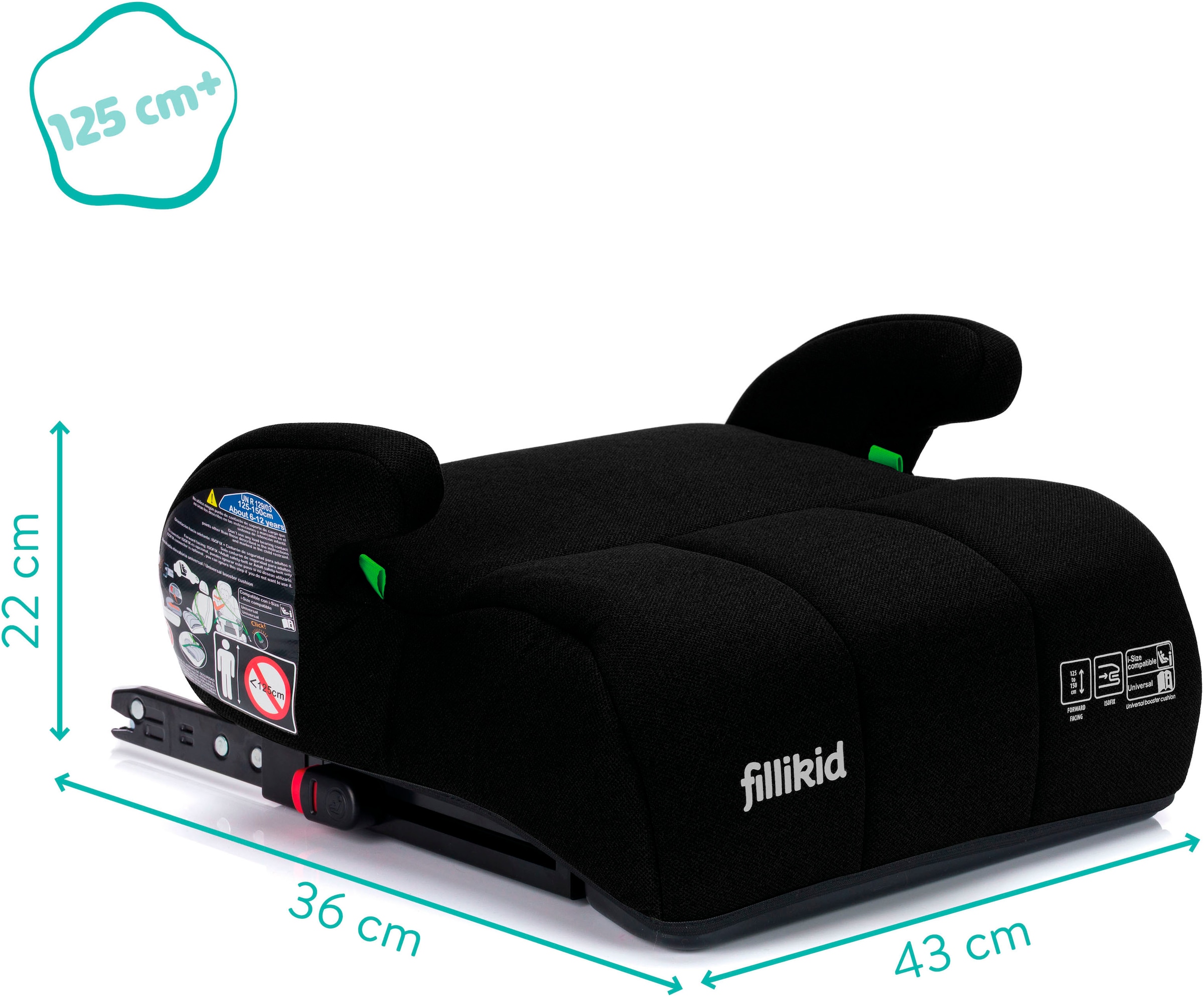 Fillikid Kindersitzerhöhung »Comfort mit Isofix«