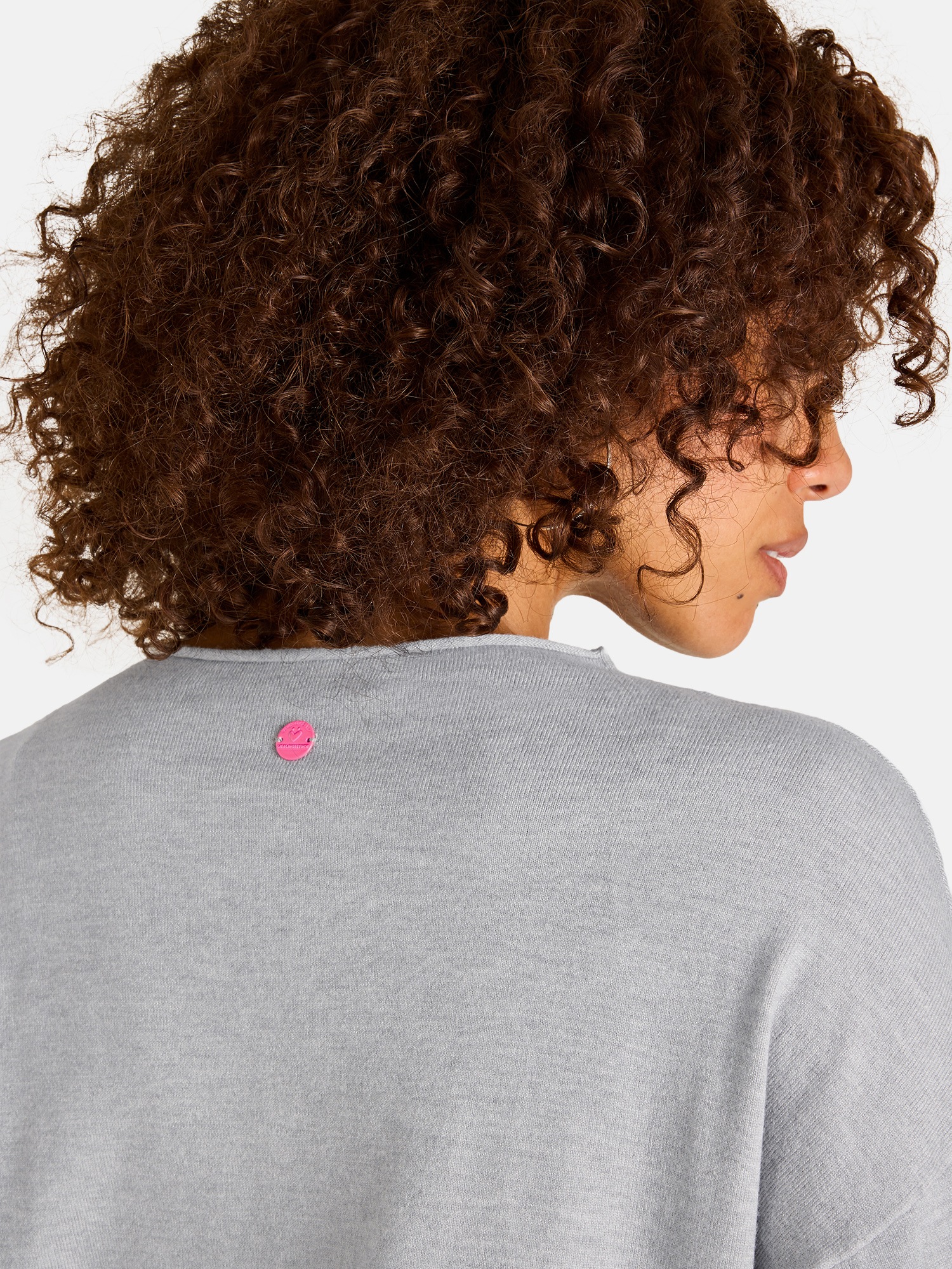 Lieblingsstück Rundhalspullover »LariL« mit Rollkante, Materialmix mit Viskose
