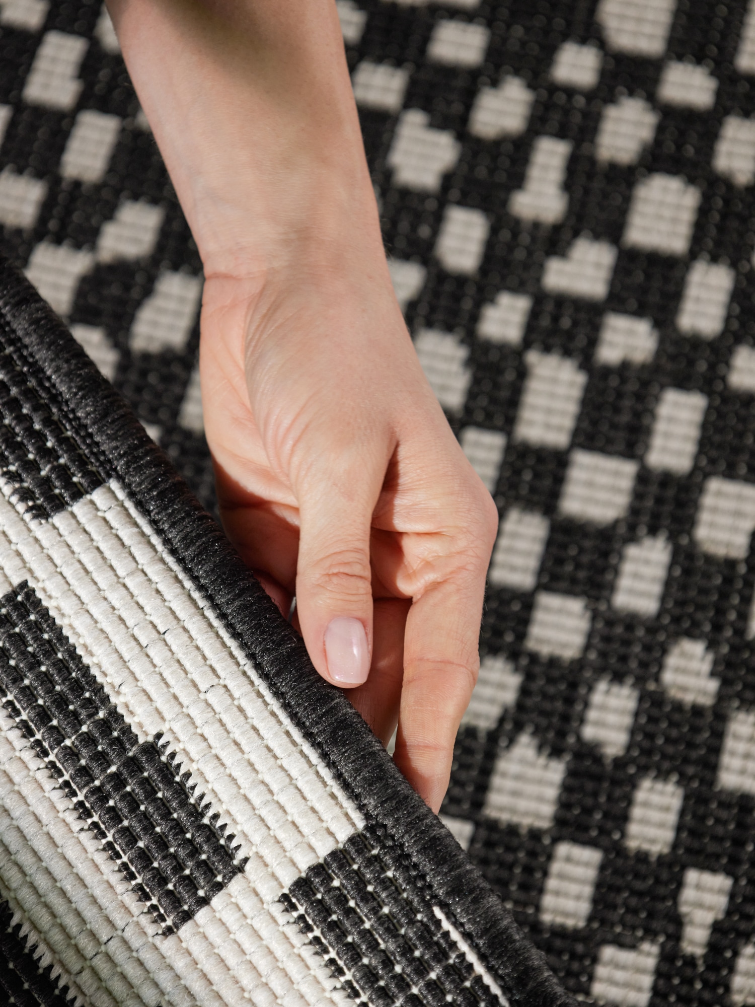 Ted Baker Teppich »Barkham , Wendeteppich« rechteckig 8 mm Höhe Designteppich, Wetterfest, Pflegeleicht, Modern, Wohnzimmer, Terrasse