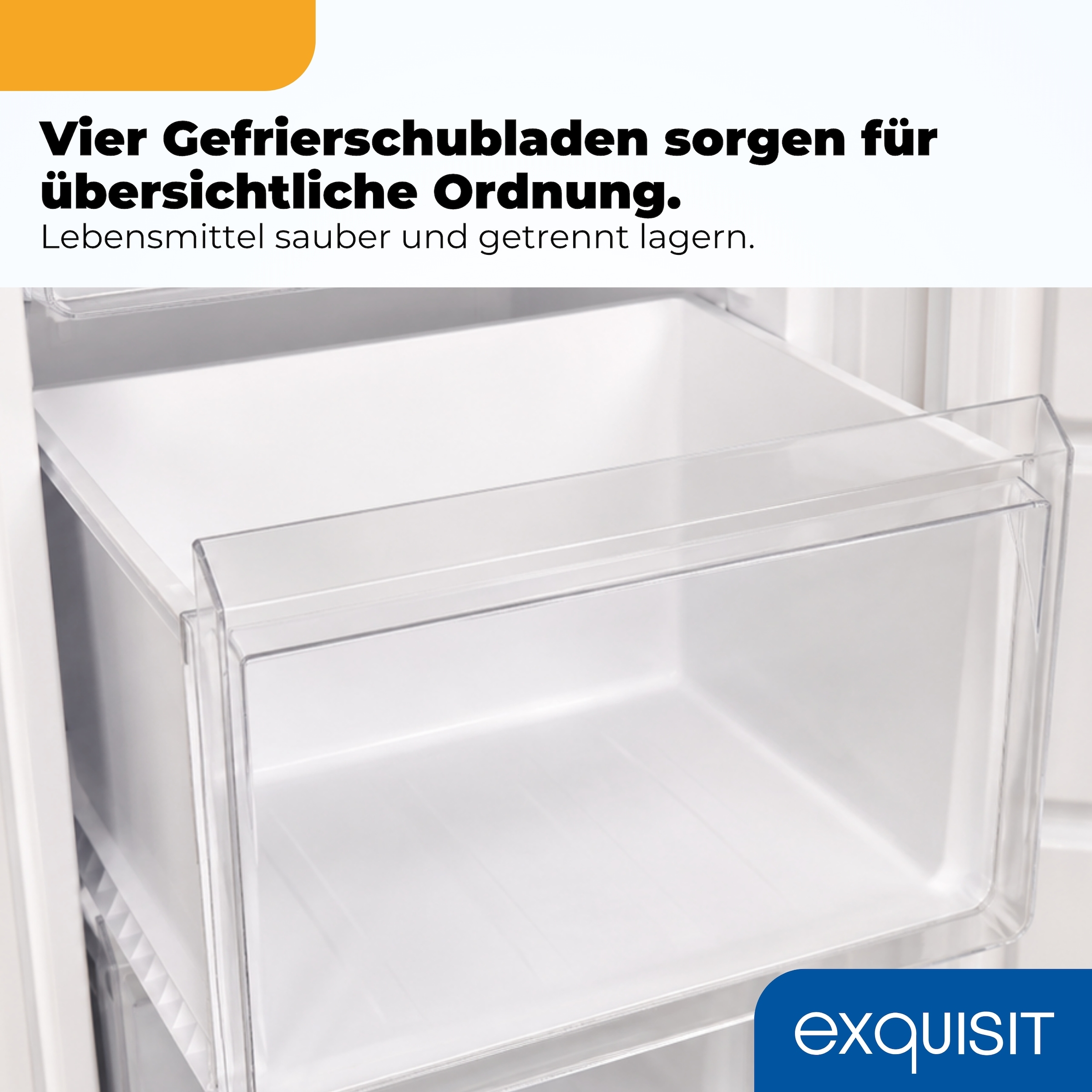 exquisit Gefrierschrank »GS271-NF-H-040C« 170 cm hoch 54,5 cm breit Viel Platz, starke Gefrierleistung & flexible Anpassung für den Alltag