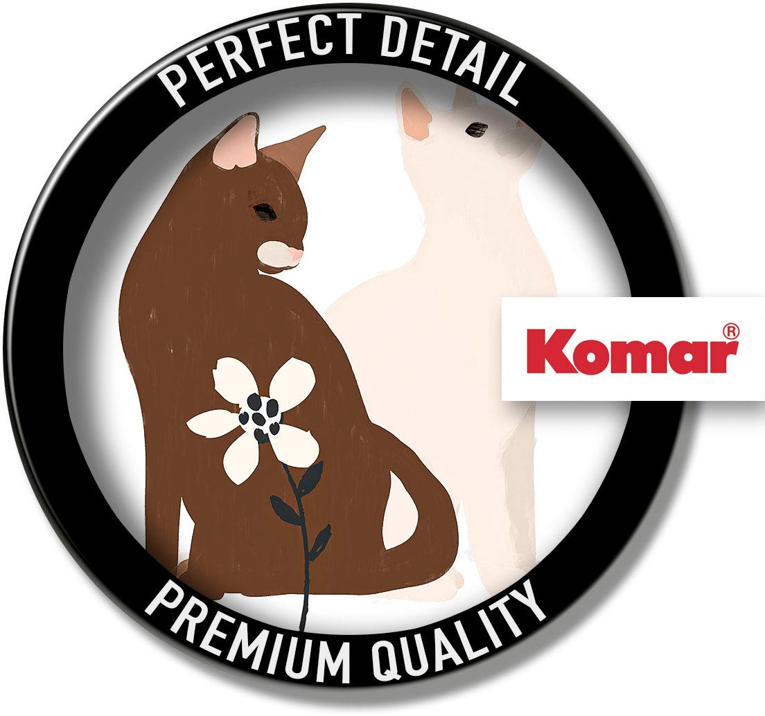 Komar Wandbild »Loving Cats«, (1 St.), Deutsches Premium-Poster Fotopapier mit seidenmatter Oberfläche und hoher Lichtbeständigkeit. Für fotorealistische Drucke mit gestochen scharfen Details und hervorragender Farbbrillanz.