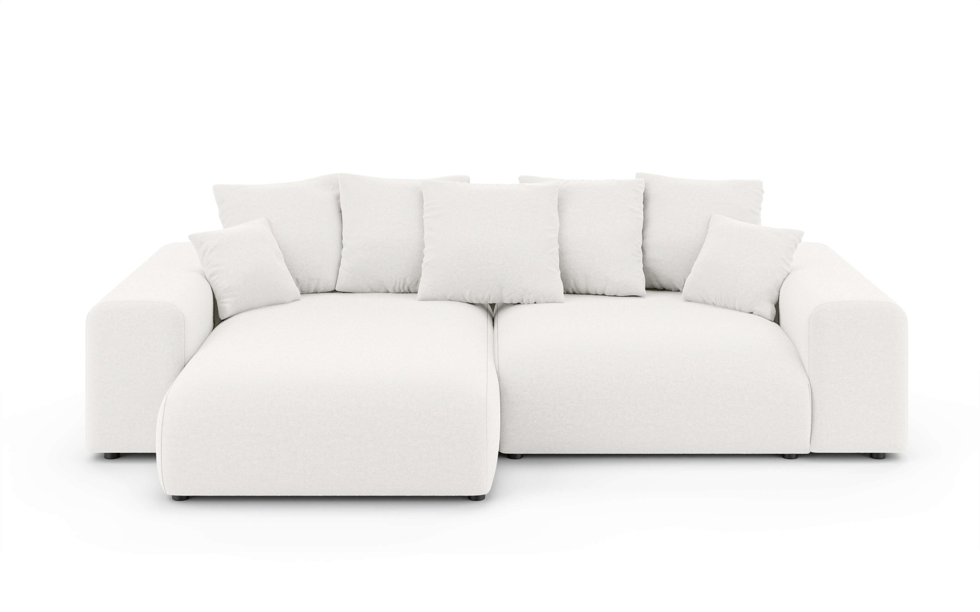 INOSIGN Ecksofa »LAKESIDE mit Bettfunktion und Bettkasten, B/T/H 257/166/84 cm«, L-Form, Recamiere beidseitig montierbar, Wellenunterfederung