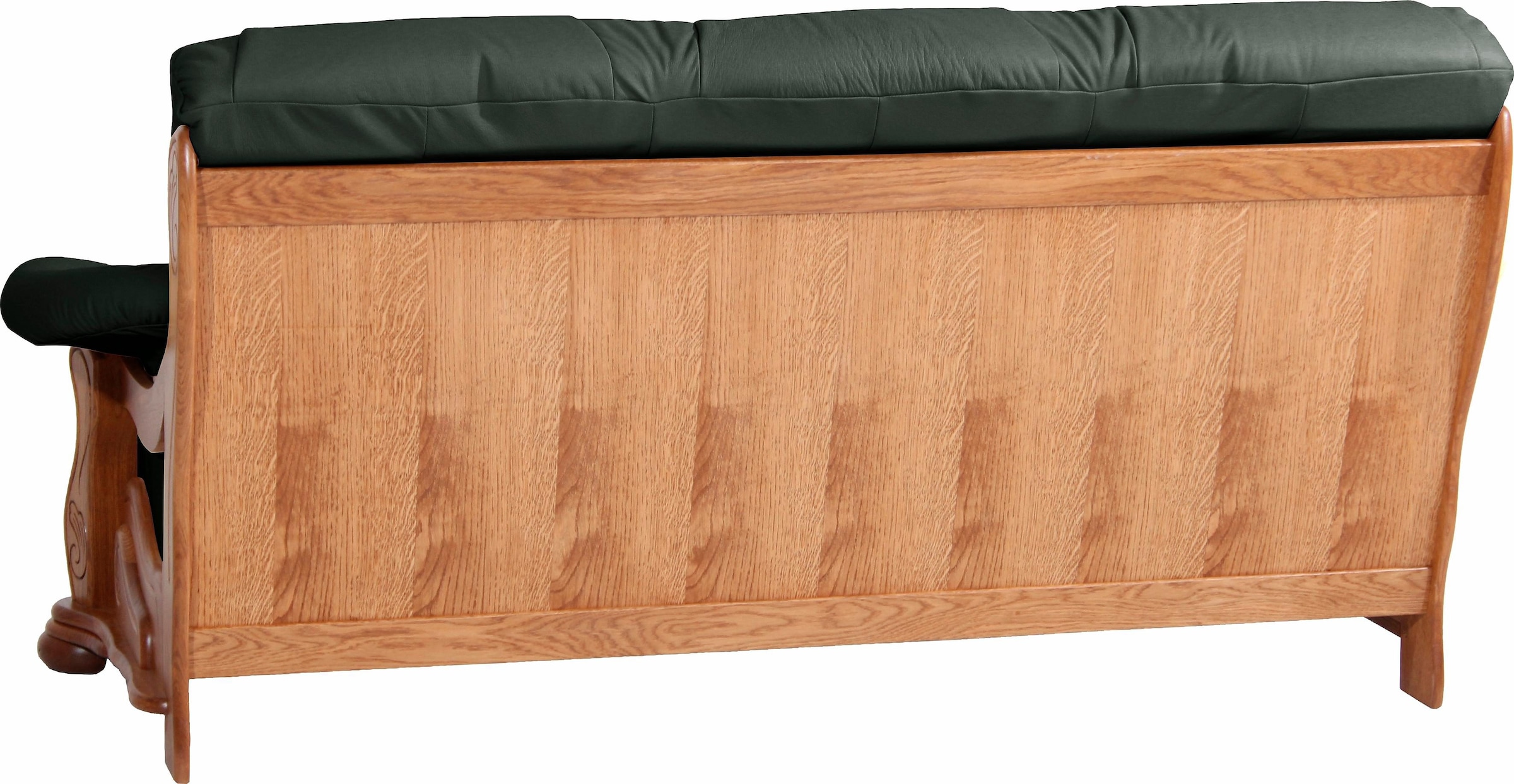 Max Winzer® 3-Sitzer »Texas mit aufwendig gefrästen Ornamenten im Eichenholzgestell«, bequemer Retro Klassiker, kompakte Stellmaße, Breite 202 cm