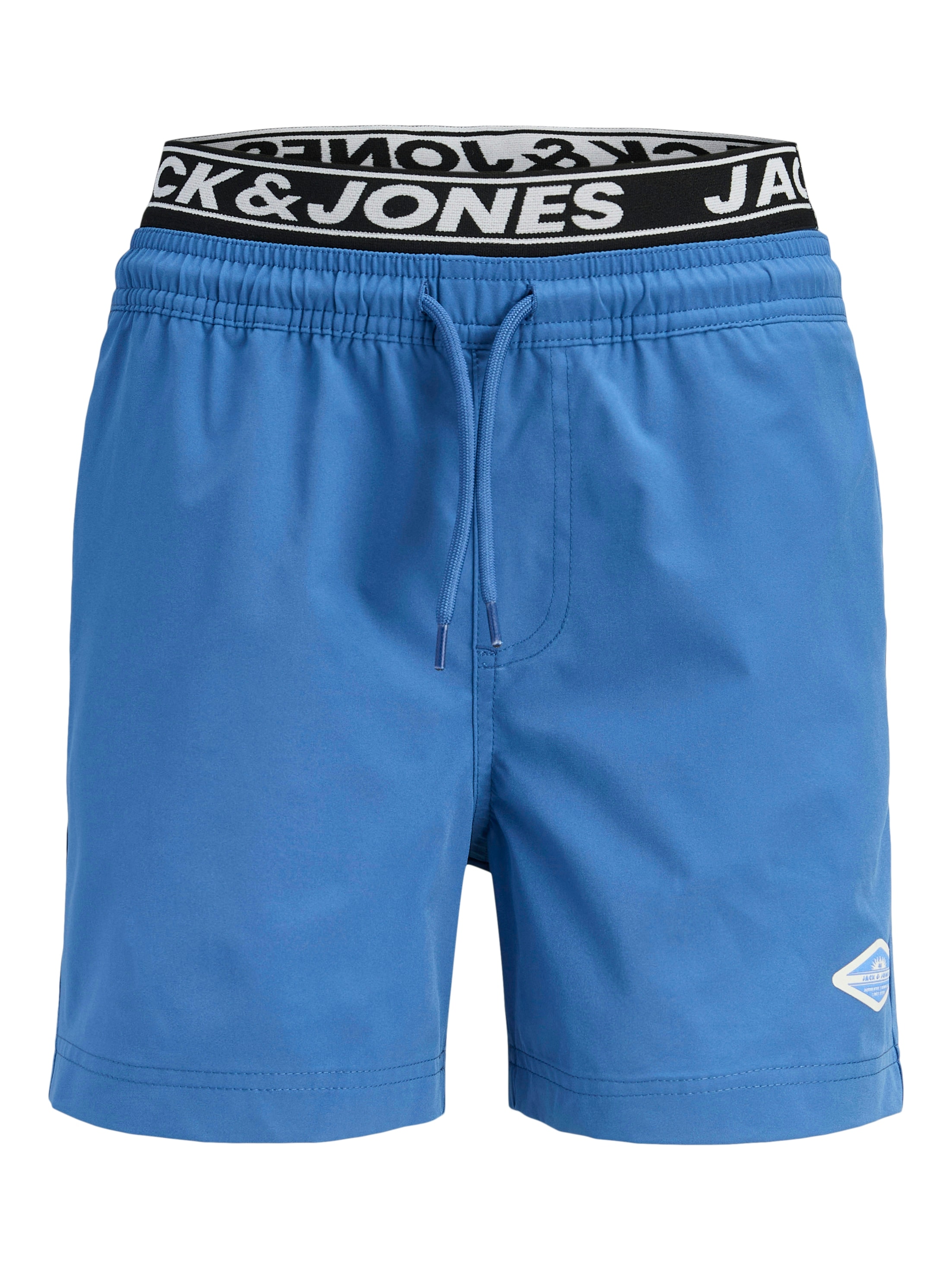 Jack & Jones Junior Badeshorts »JPSTMAUI SURF DOUBLE WB SWIMSHORT SN JNR« mit Logobund und Kordelzug