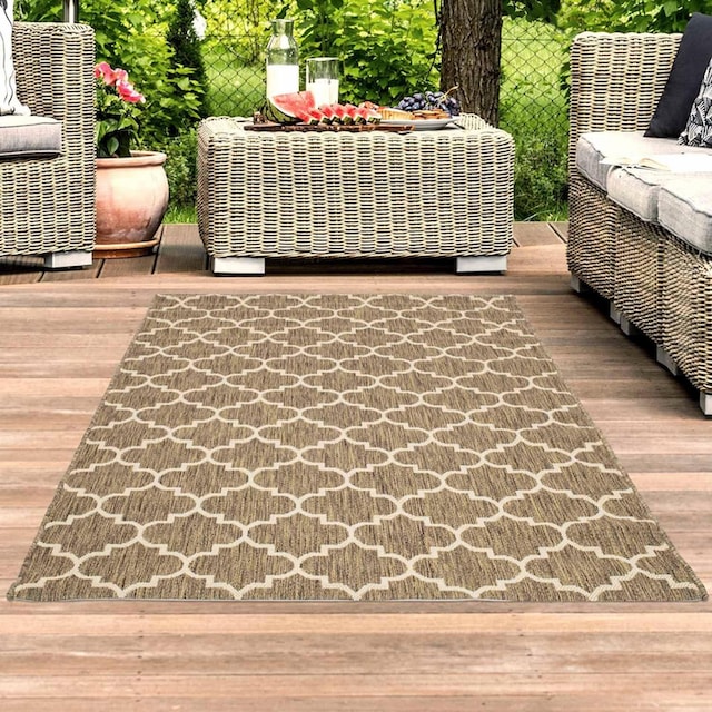 Carpet City Teppich »Sun 604«, rechteckig, In/- Outdoor geeignet,  Marokkanisches Muster, Terrasse