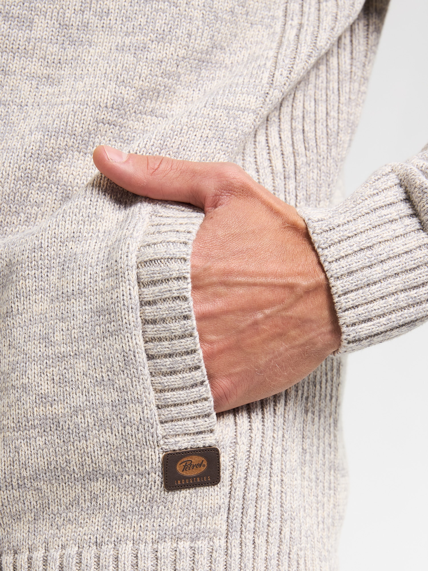 Petrol Industries Strickjacke mit Stehkragen