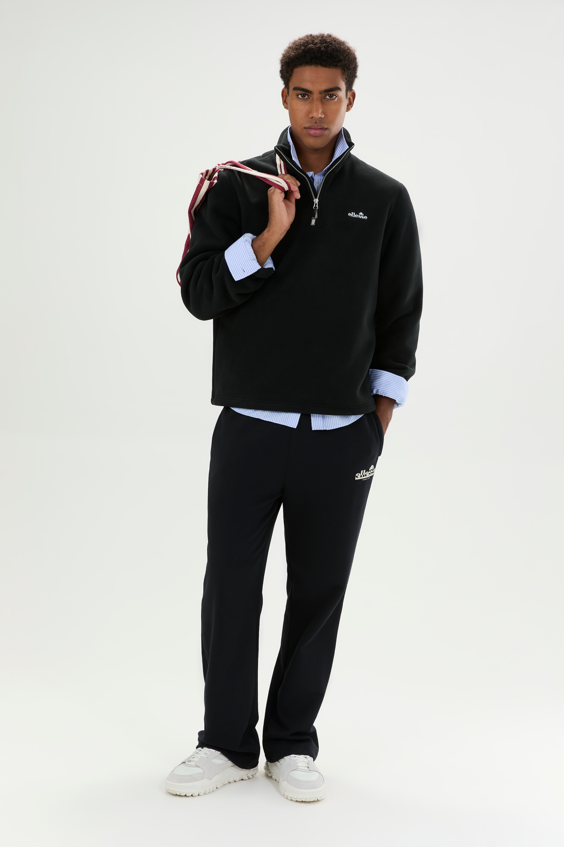 Ellesse Strickfleece-Pullover »ZERANO 2 1/4 ZIP JACKET« sportlicher Stil, für Erwachsene, Langarm, aus Polyester