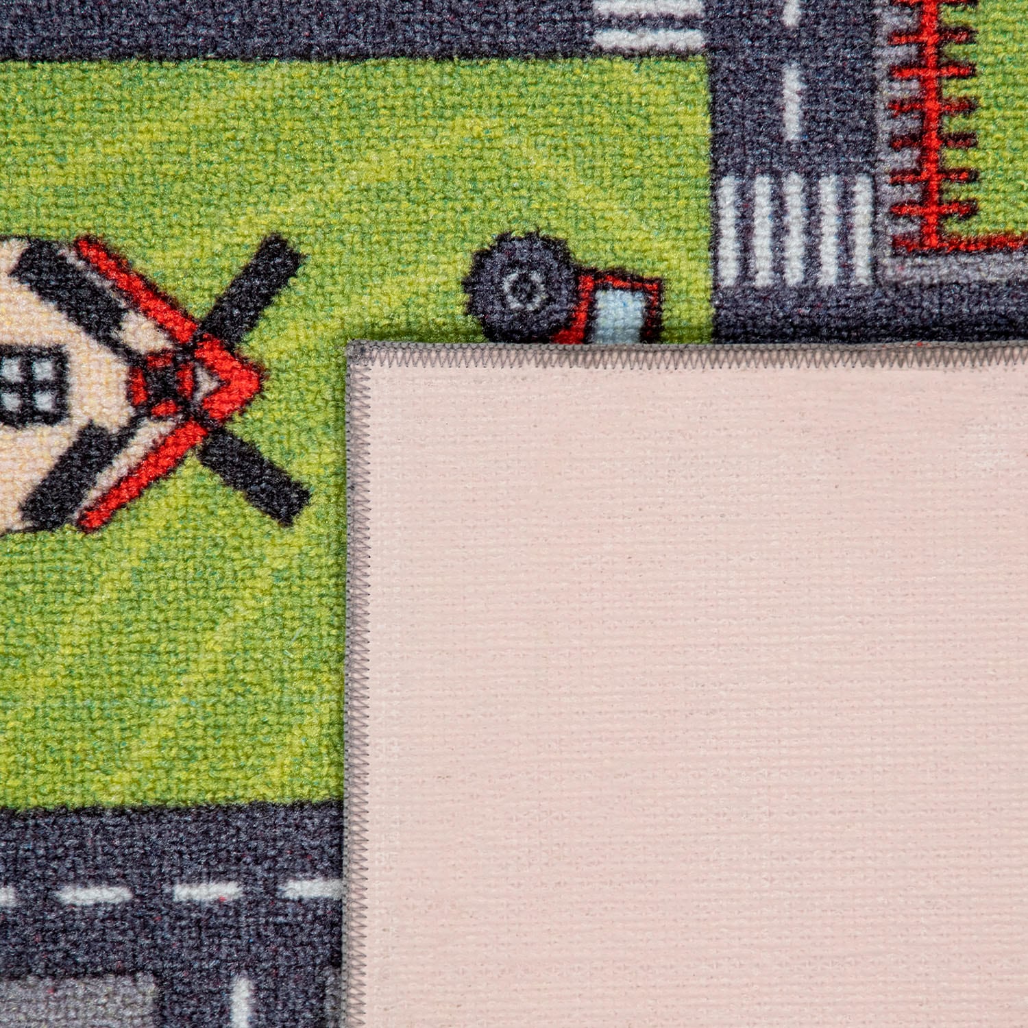 Paco Home Kinderteppich »Bino 577« rechteckig 4 mm Höhe Kurzflor, Straßen-Spiel-Teppich, Kinderzimmer