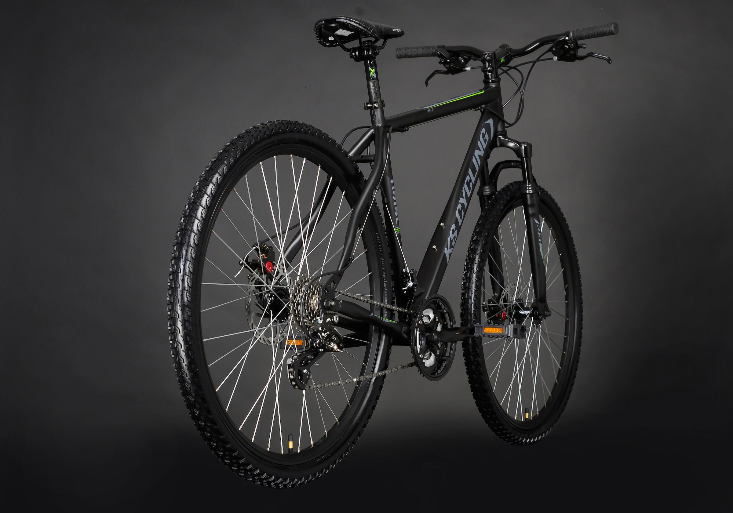 KS Cycling Mountainbike »Heist«, 24 Gang, Shimano, Altus Schaltwerk, Kettenschaltung, für Damen und Herren, Kettenschaltung