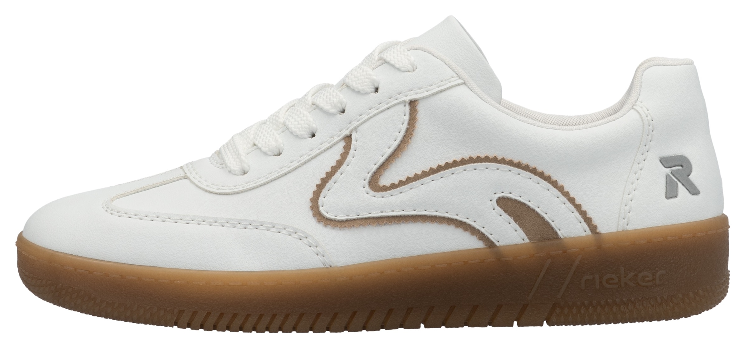 RIEKER Sport Plateausneaker, Freizeitschuh, Halbschuh, Schnürschuh in veganer Verarbeitung