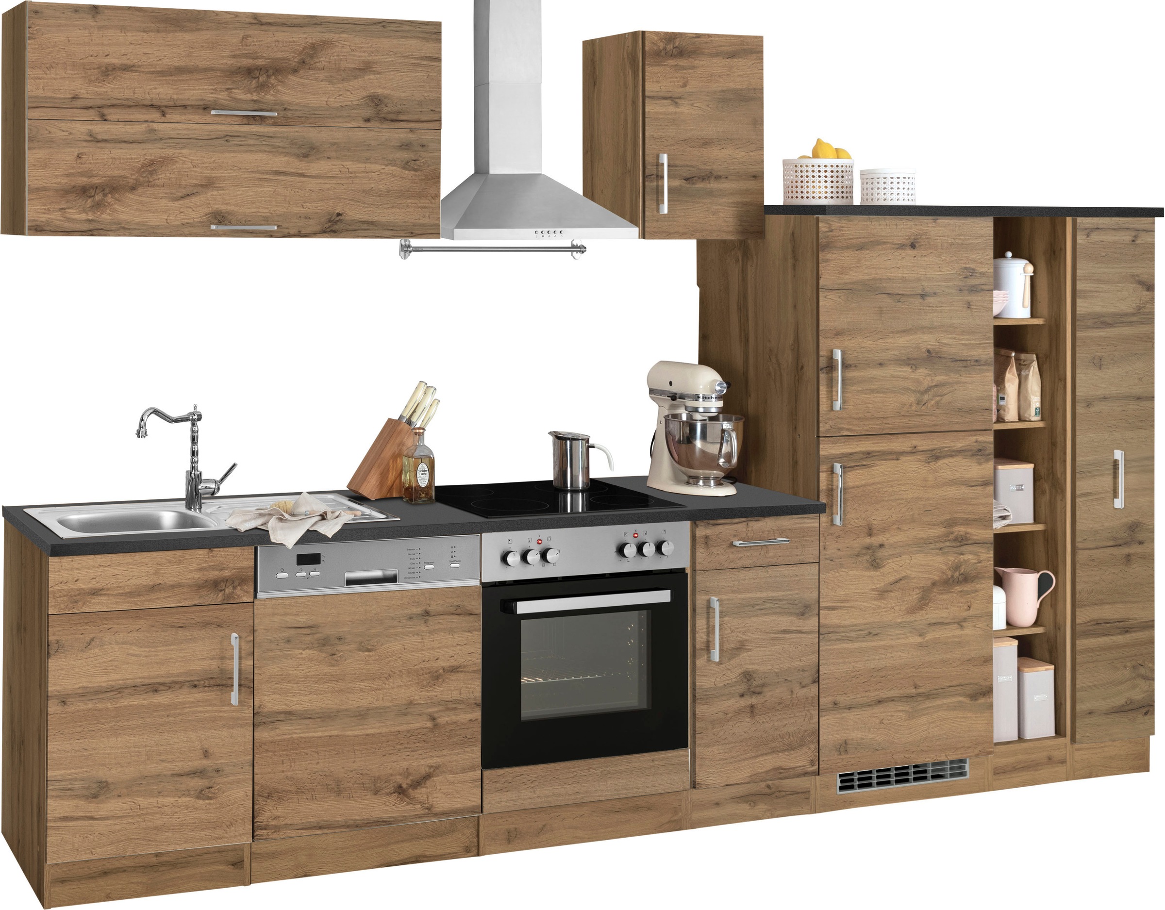 KOCHSTATION Küchenzeile »KS-Colmar« ohne E-Geräte, Breite 330 cm