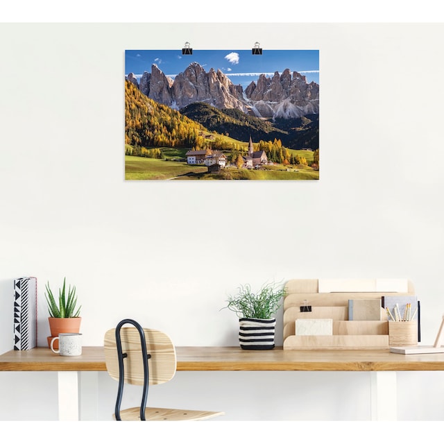 Artland Wandbild »Herbst in Südtirol«, Berge & Alpenbilder, (1 St.), als  Alubild, Leinwandbild, Wandaufkleber oder Poster in versch. Größen bequem  bestellen
