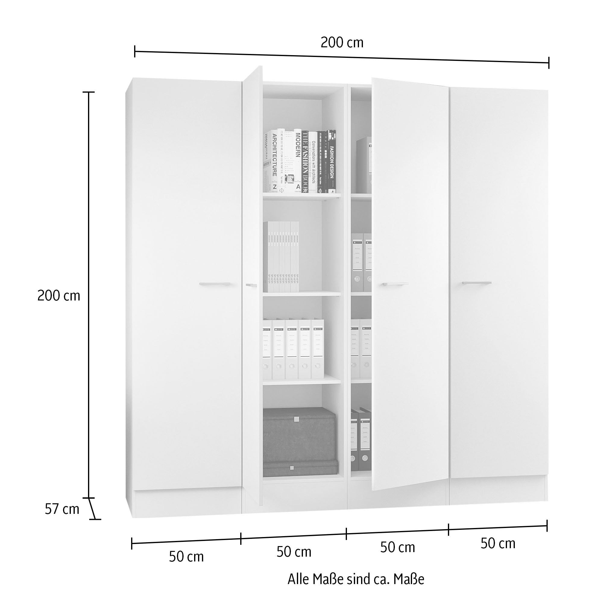 Flex-Well Schrank-Set »L-200-1501-000-Lucca« Komplett-Set, 