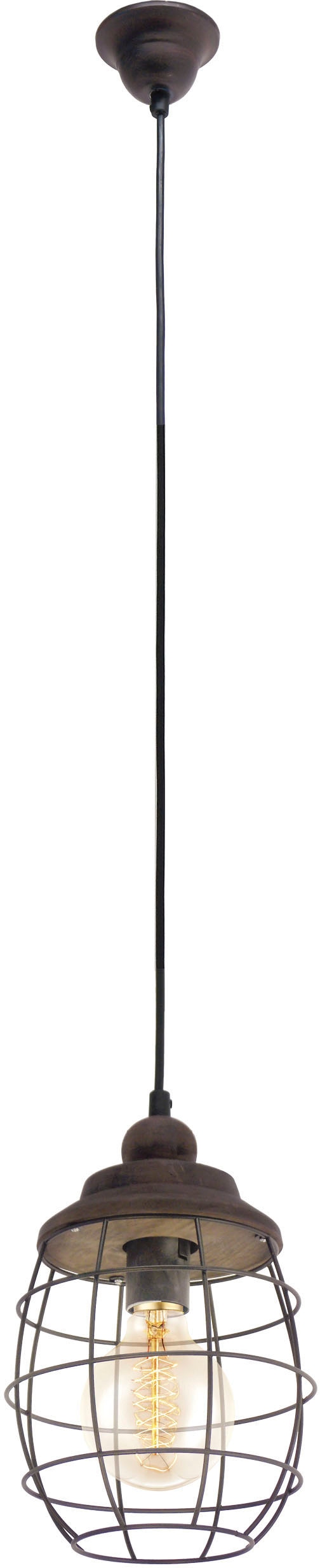 EGLO Pendelleuchte »BAMPTON«, 1 flammig, Leuchtmittel E27 | ohne Leuchtmittel, Hängelampe, Hängeleuchtel, Esstischlampe, Wohnzimmerlampe, E27
