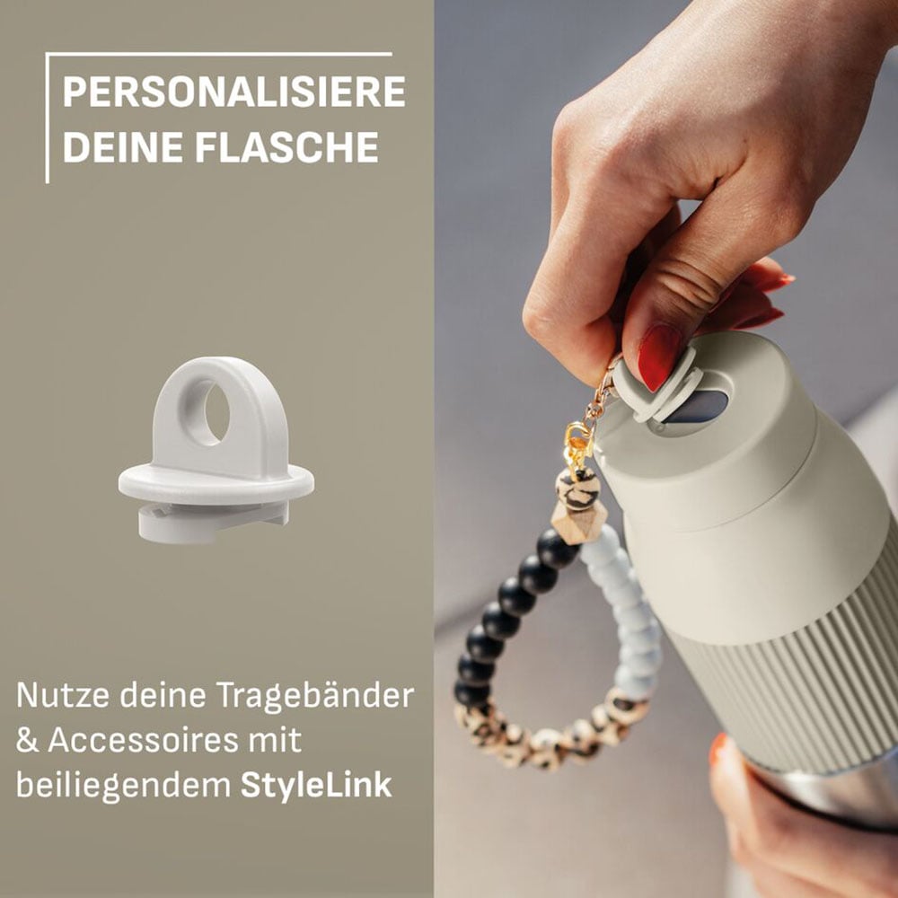 Emsa Isolierflasche »beYou Twist« mit integriertem Sieb und Trageband, 100% dicht, spülmaschinengeeignet