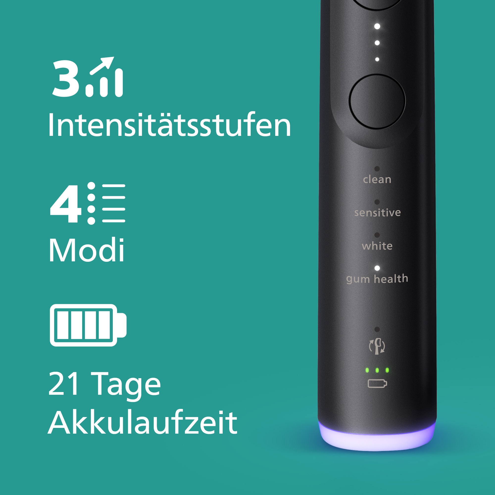 Philips Sonicare Elektrische Zahnbürste »Series 7100 HX7421/01«, 1 St. Aufsteckbürsten, mit visueller Andruckkontrolle, 7 Putzeinstellungen, inkl. Reiseetui