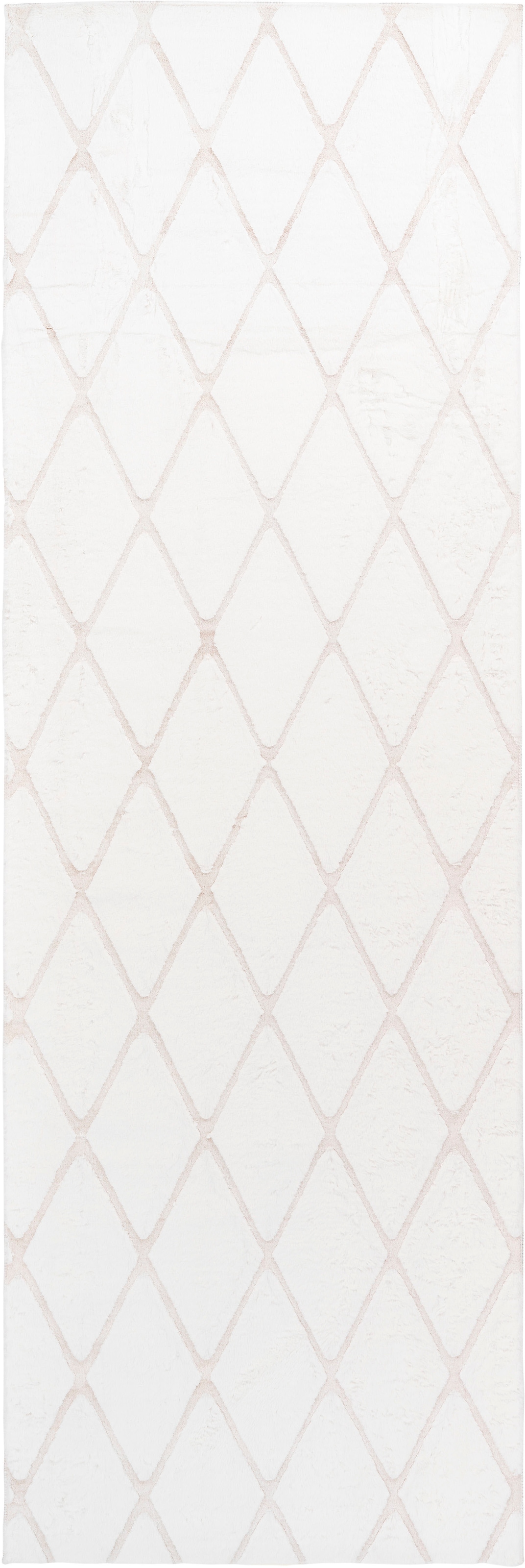 my home Läufer »Tilana« rechteckig 20 mm Höhe besonders weich durch Mikrofaser, Rauten-Design