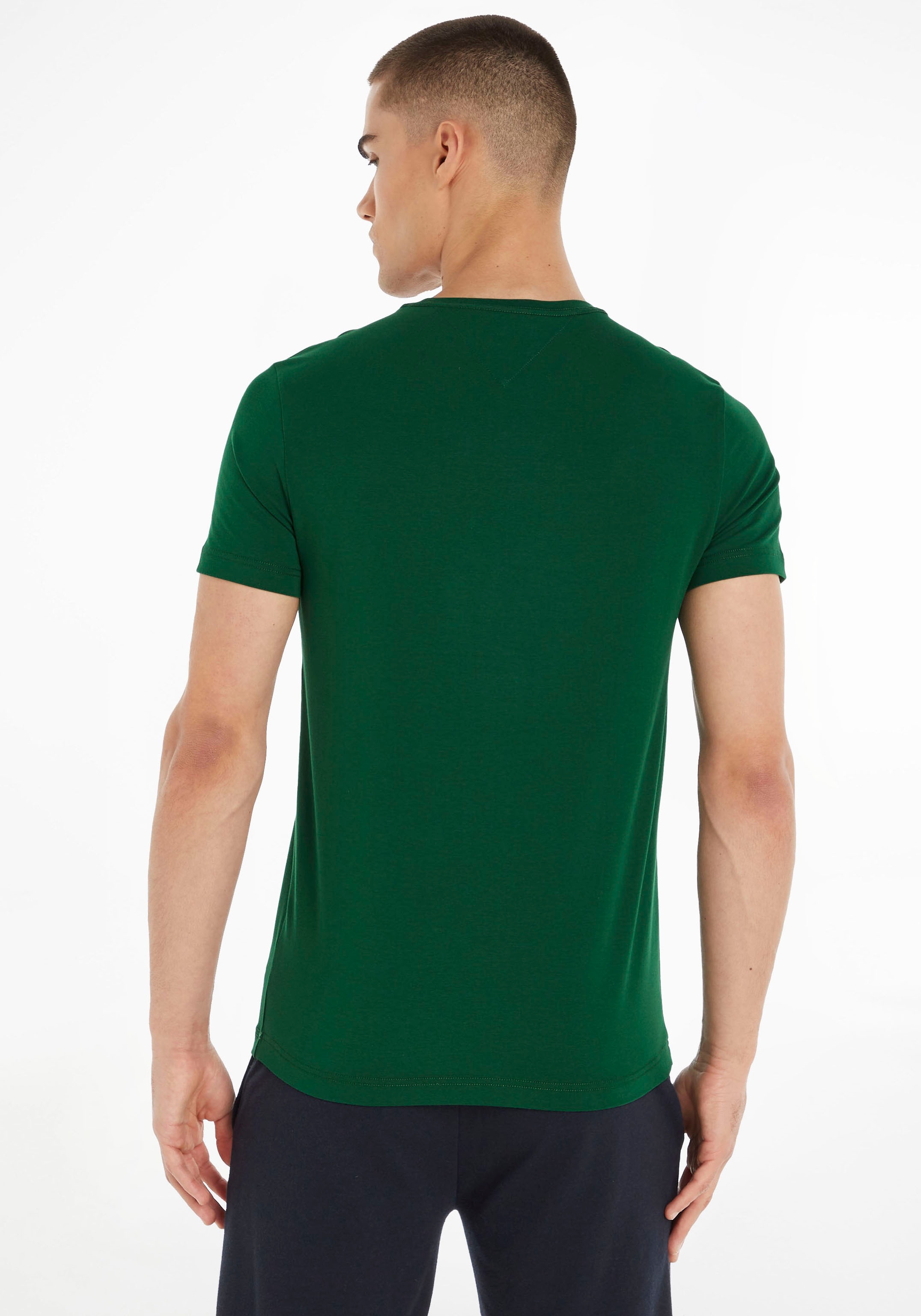 Tommy Hilfiger T-Shirt »STRETCH SLIM FIT TEE«, mit Rundhalsausschnitt bei ♕