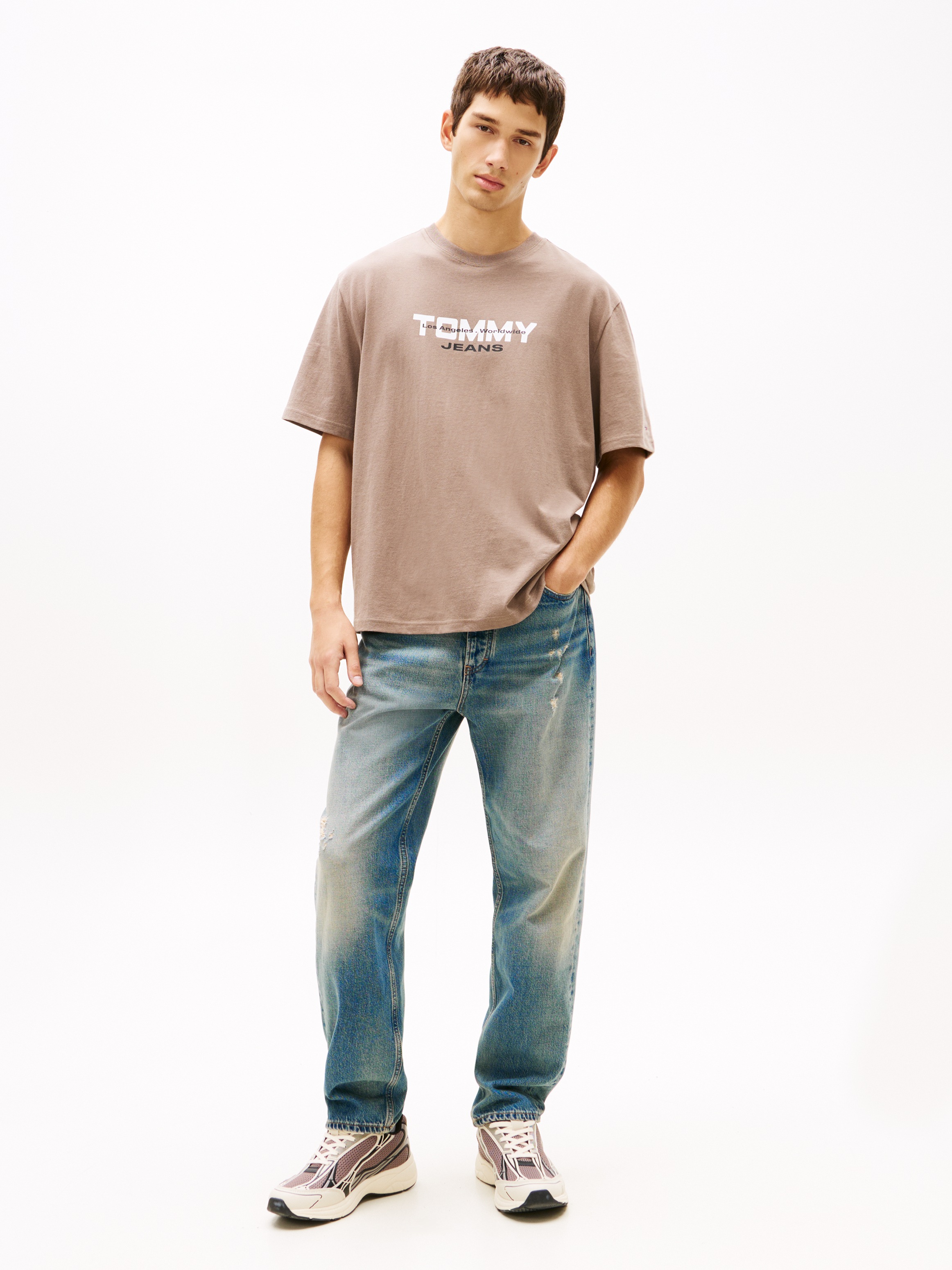 Tommy Jeans T-Shirt »TJM 90S BLOCK« Relaxed fit mit Rundhalsausschnitt