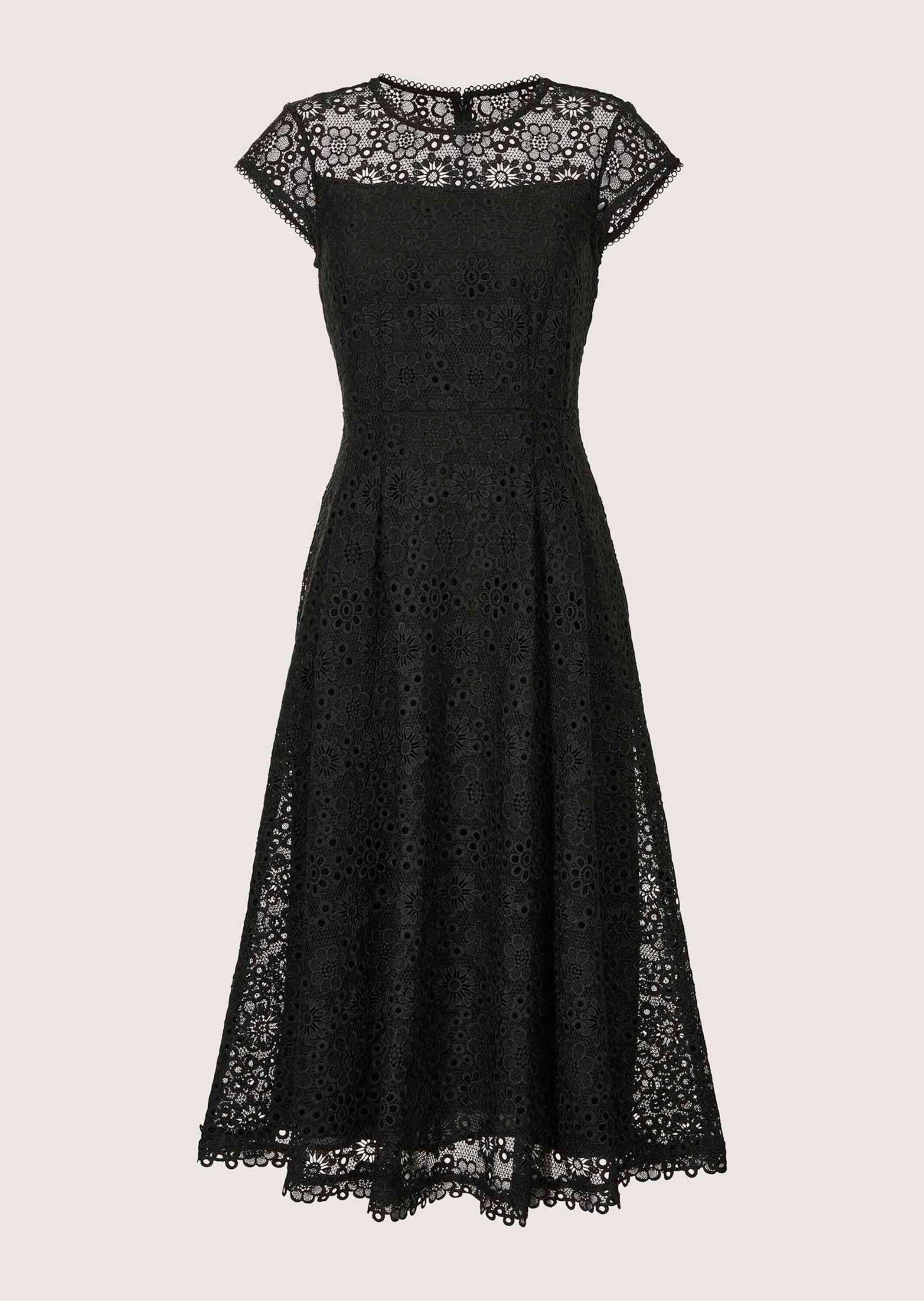 MADELEINE Midikleid »Spitzenkleid Romantisches Festtagskleid mit Spitzenborte«