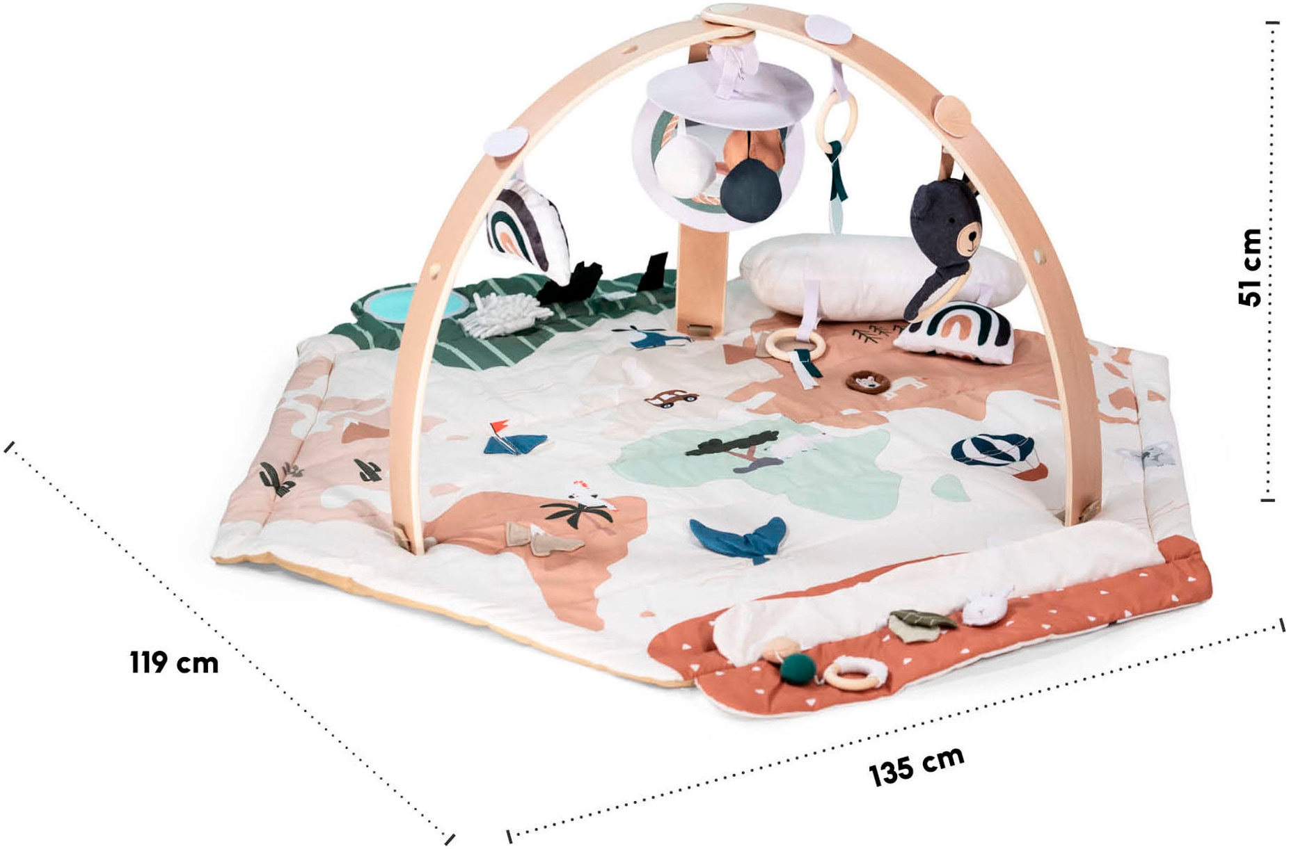 BabyGo Spielbogen »Bianca World«, 3D-Activity-Spielmatte