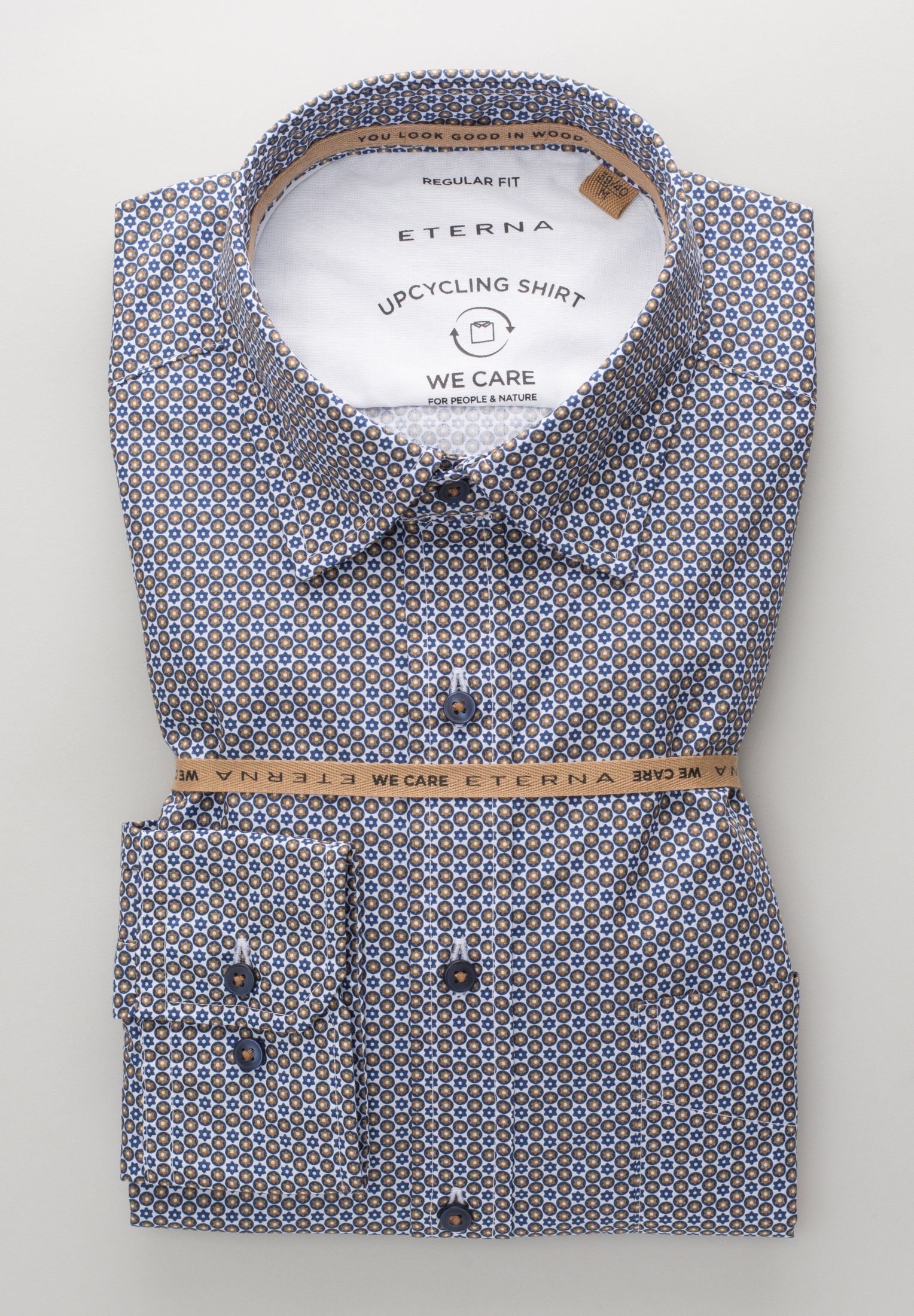 Eterna Langarmhemd »REGULAR FIT« EASY IRON (bügelleicht)