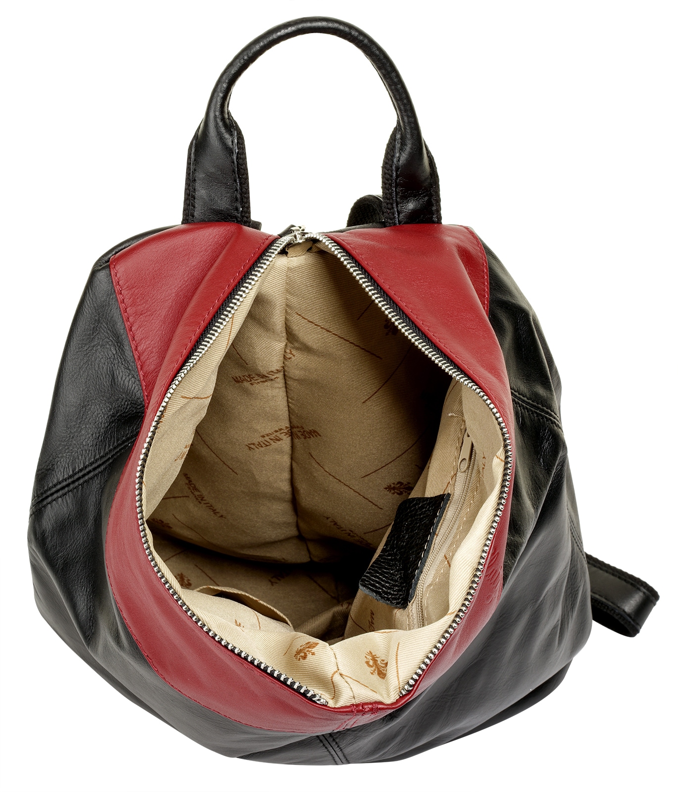 Cluty Cityrucksack, echt Leder, Made in Italy