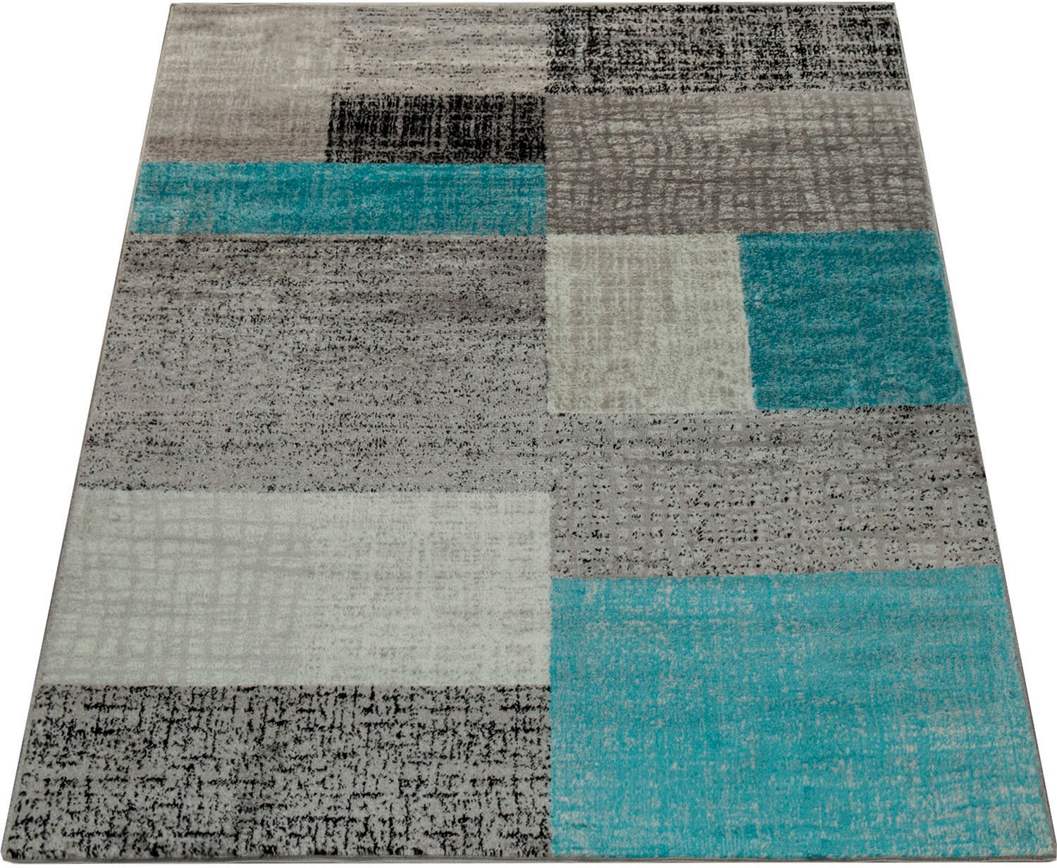 Paco Home Teppich »Sinai 075«, rechteckig, 13 mm Höhe, Kurzflor, modernes Patchwork Design